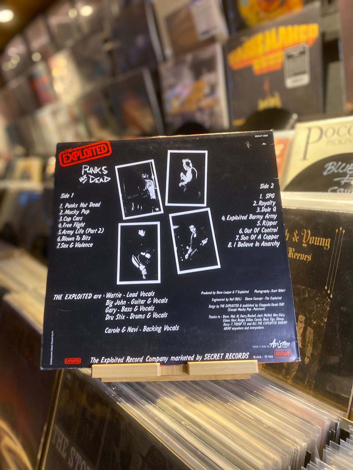 THE EXPLOITED – PUNKS NOT DEAD...OG ITA 1982...EX/EX