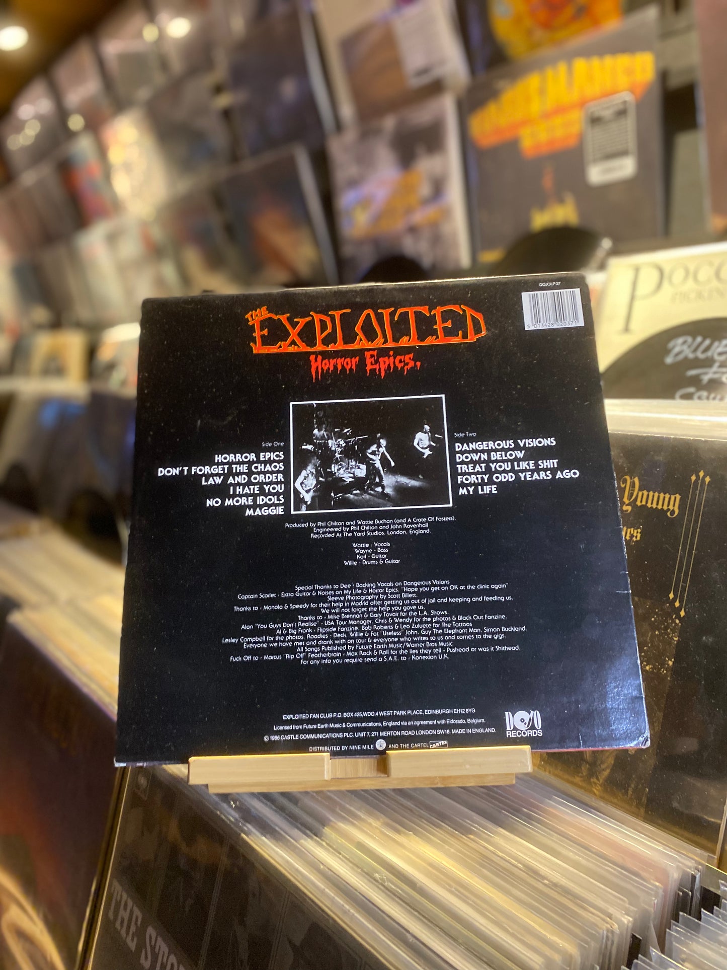 THE EXPLOITED – HORROR EPICS...OG UK 1986...EX/VG+