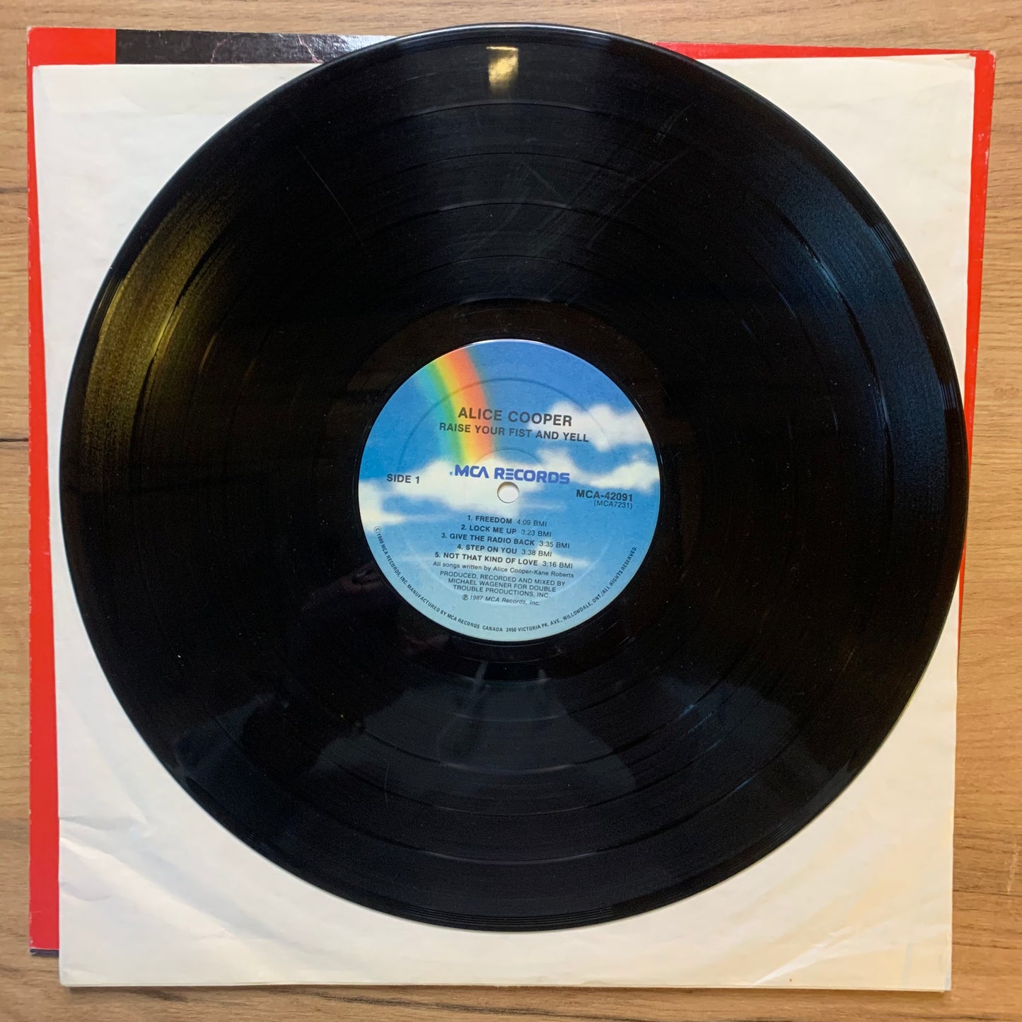 ALICE COOPER - RAISE YOUR FIST AND YELL...OG CAN 1987..VG/EX