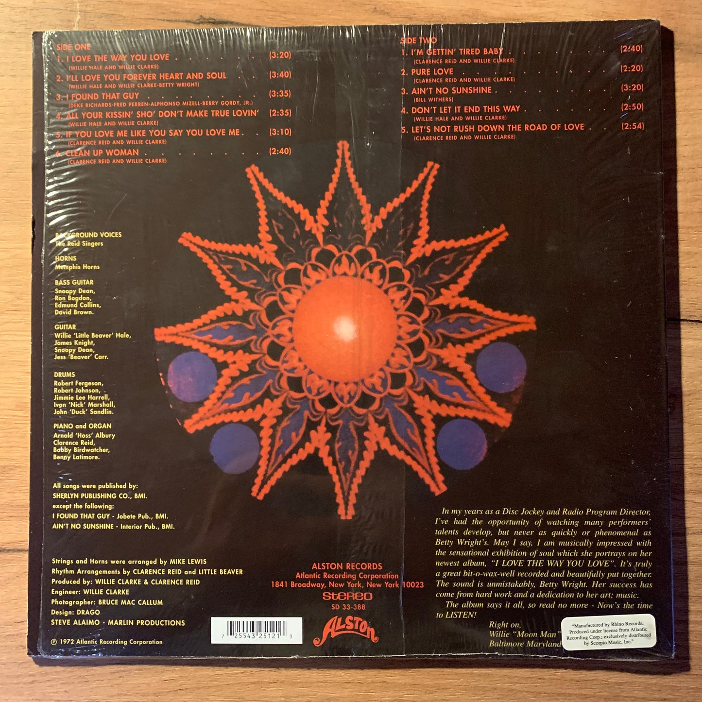 BETTY WRIGHT – I LOVE THE WAY YOU LOVE...RE US ...VG/EX
