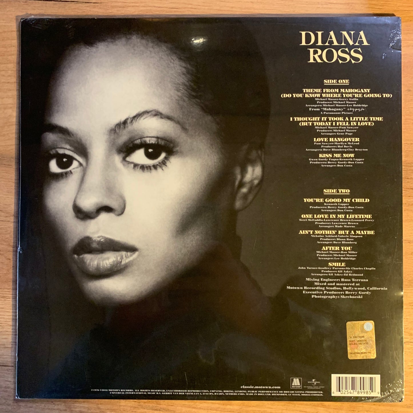 DIANA ROSS - THEME FROM MAHOGANY...RE EU 2016...SEALED