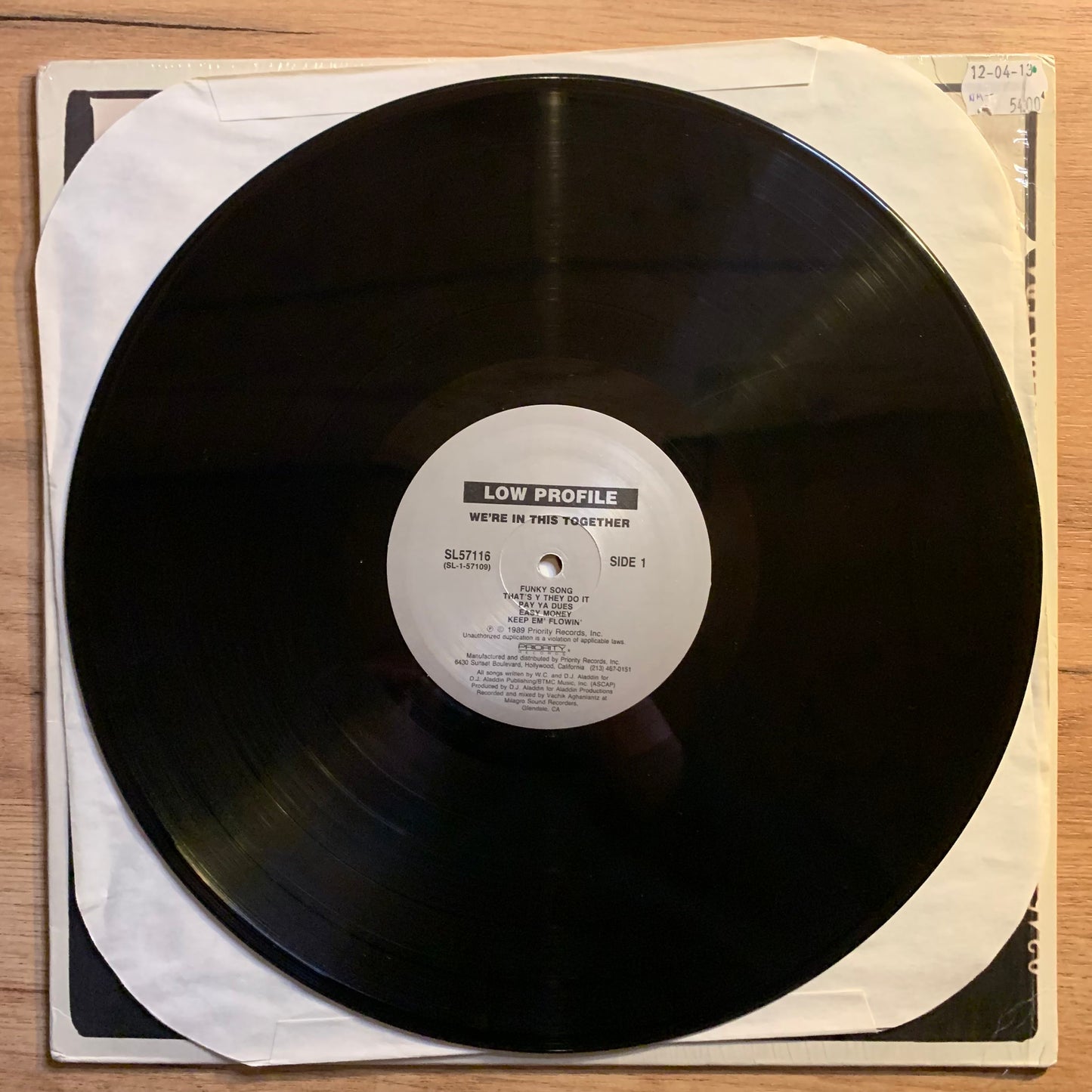 Low Profile – We're In This Together...OG US 1989...VG+/VG++
