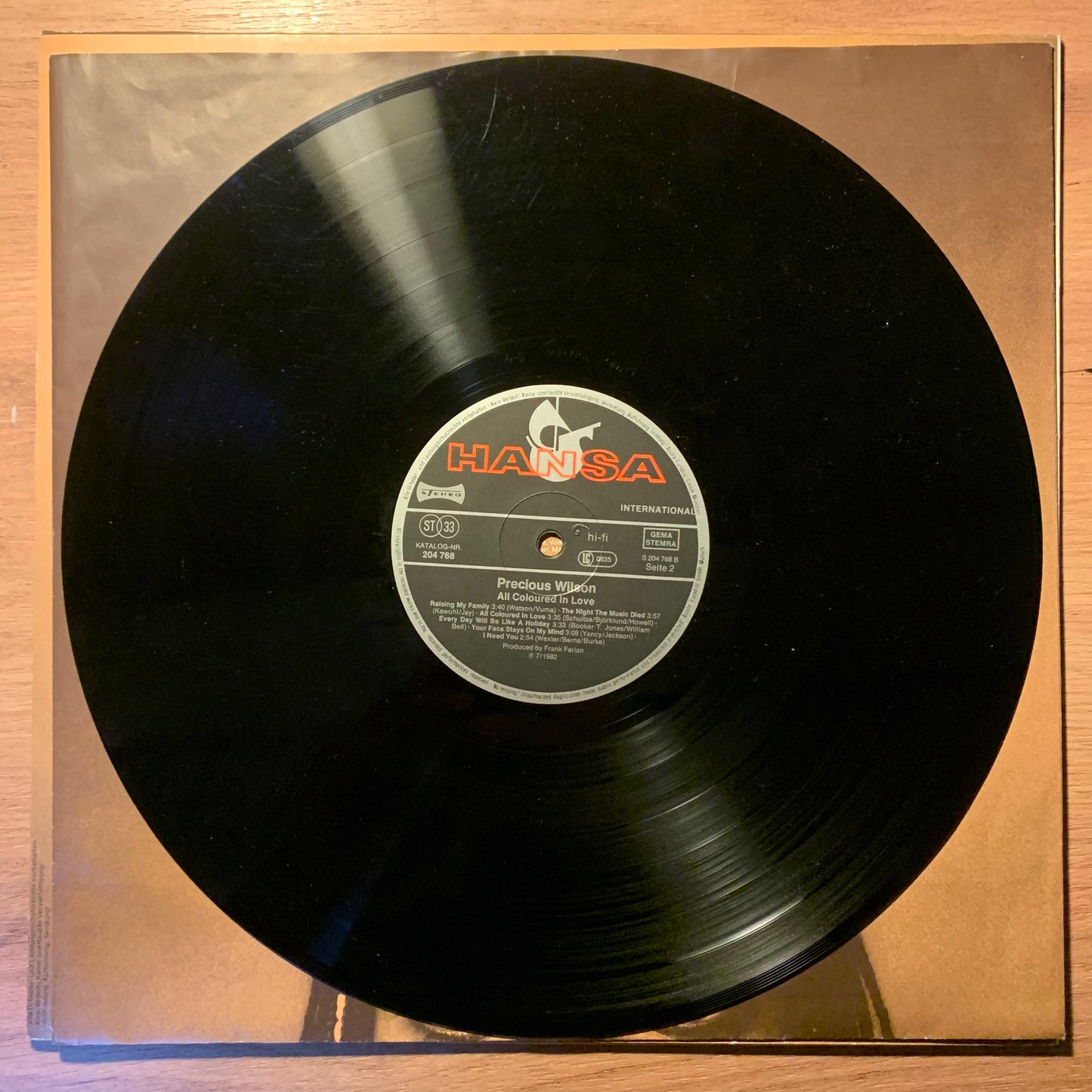 Precious Wilson – All Coloured In Love...OG EU 1982..VG+/VG+
