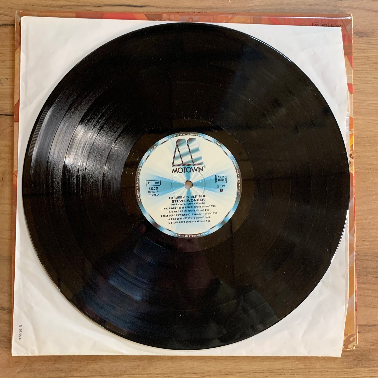 Stevie Wonder – Fulfillingness' First...RE FR 1981.. VG+/VG+
