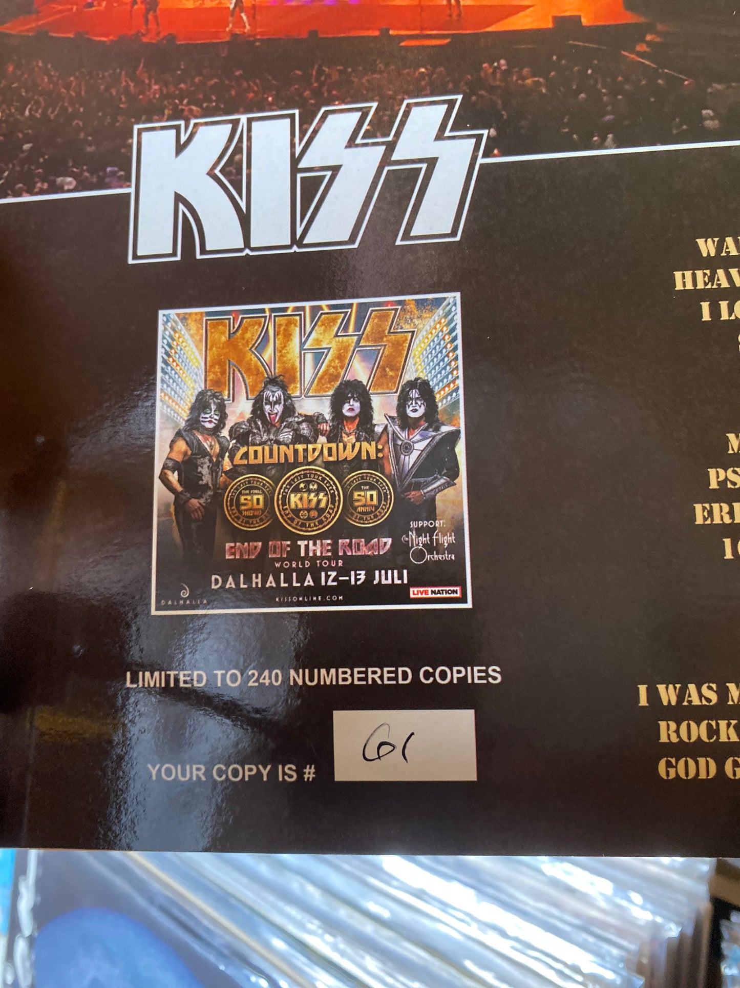 Kiss - Last Kiss...Alive Forever! / 3xLP, Ltd, Num, Unofficial, Ora (2023)
