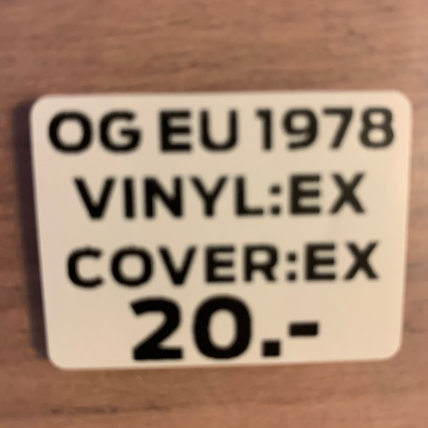 BRUCE SPRINGSTEEN - DARKNESS ON THE EDGE OF TOWN...OG EU 1978...EX/EX