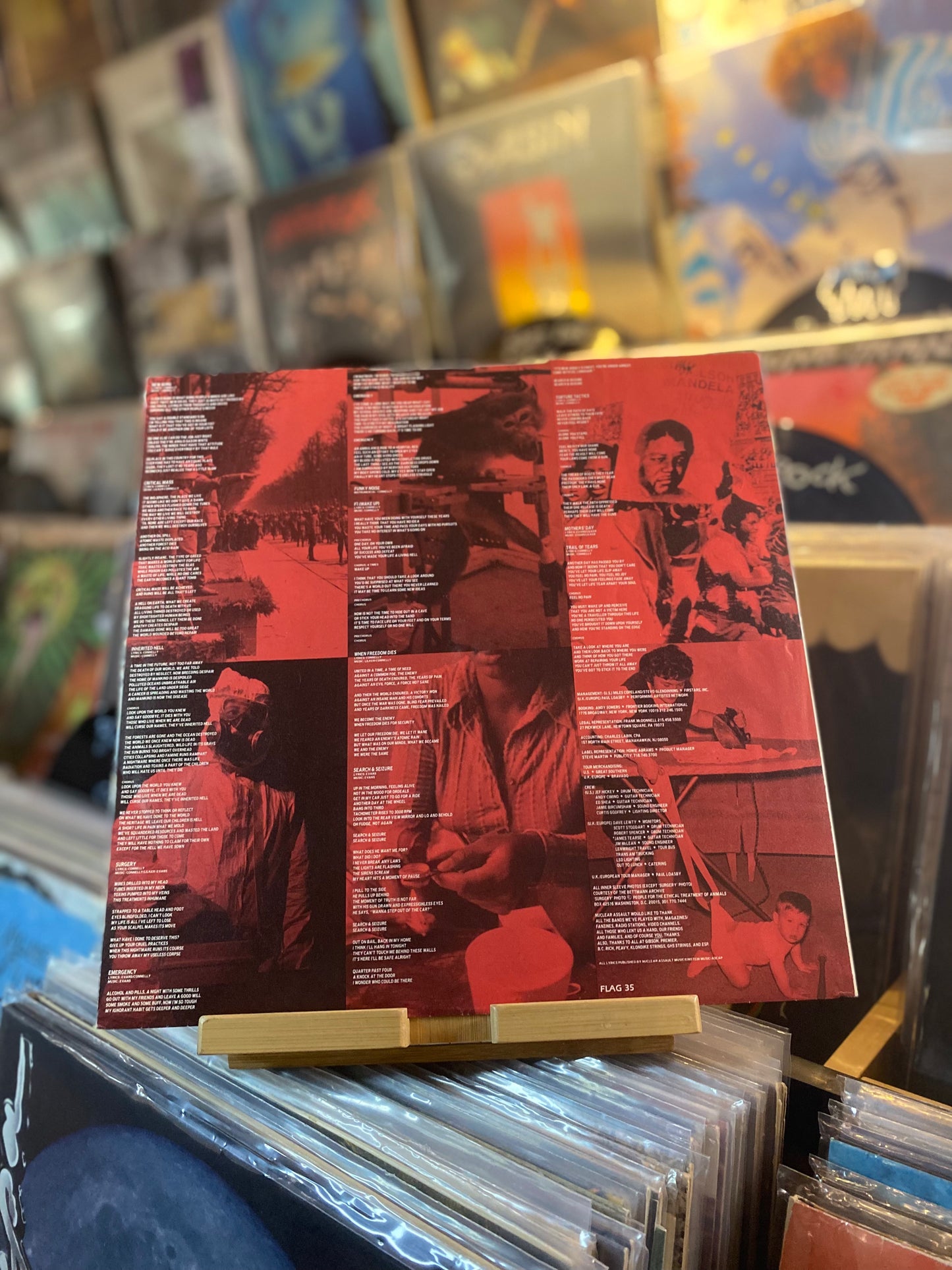NUCLEAR ASSAULT - HANDLE WITH CARE...OG UK 1989...VG+/VG+