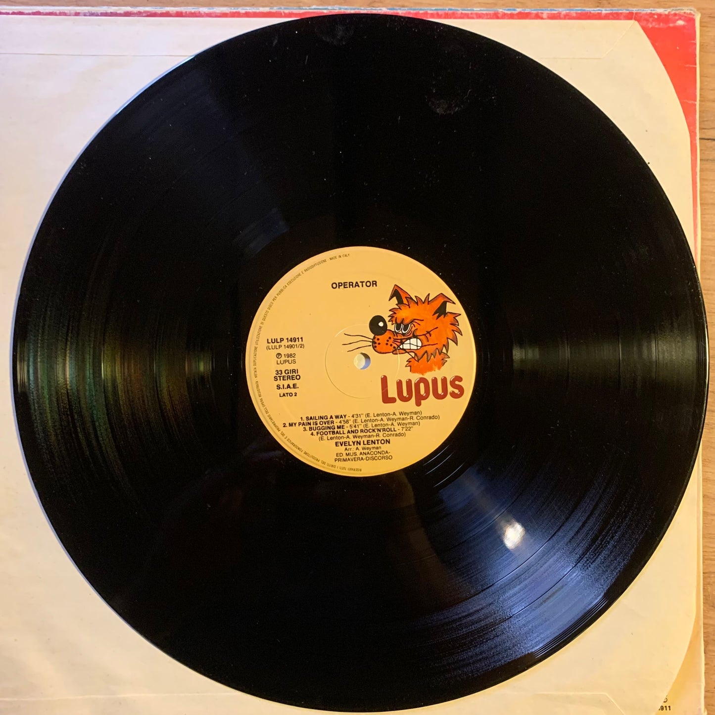 EVELYN LENTON - Operator...OG ITA 1982...VG/VG