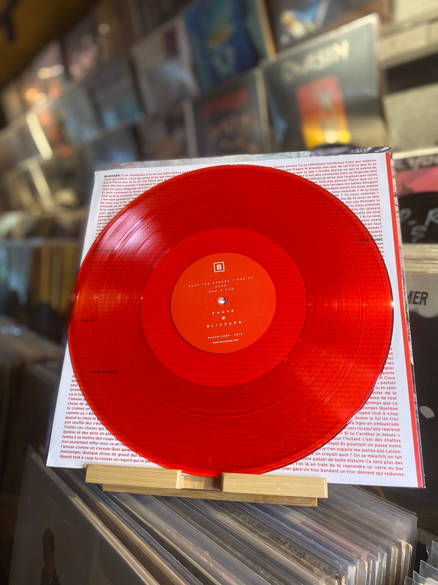 FAUVE - BLIZZARD / Ep, Vinyl Color Red Transparent Vinyl Color (FR 2013)
