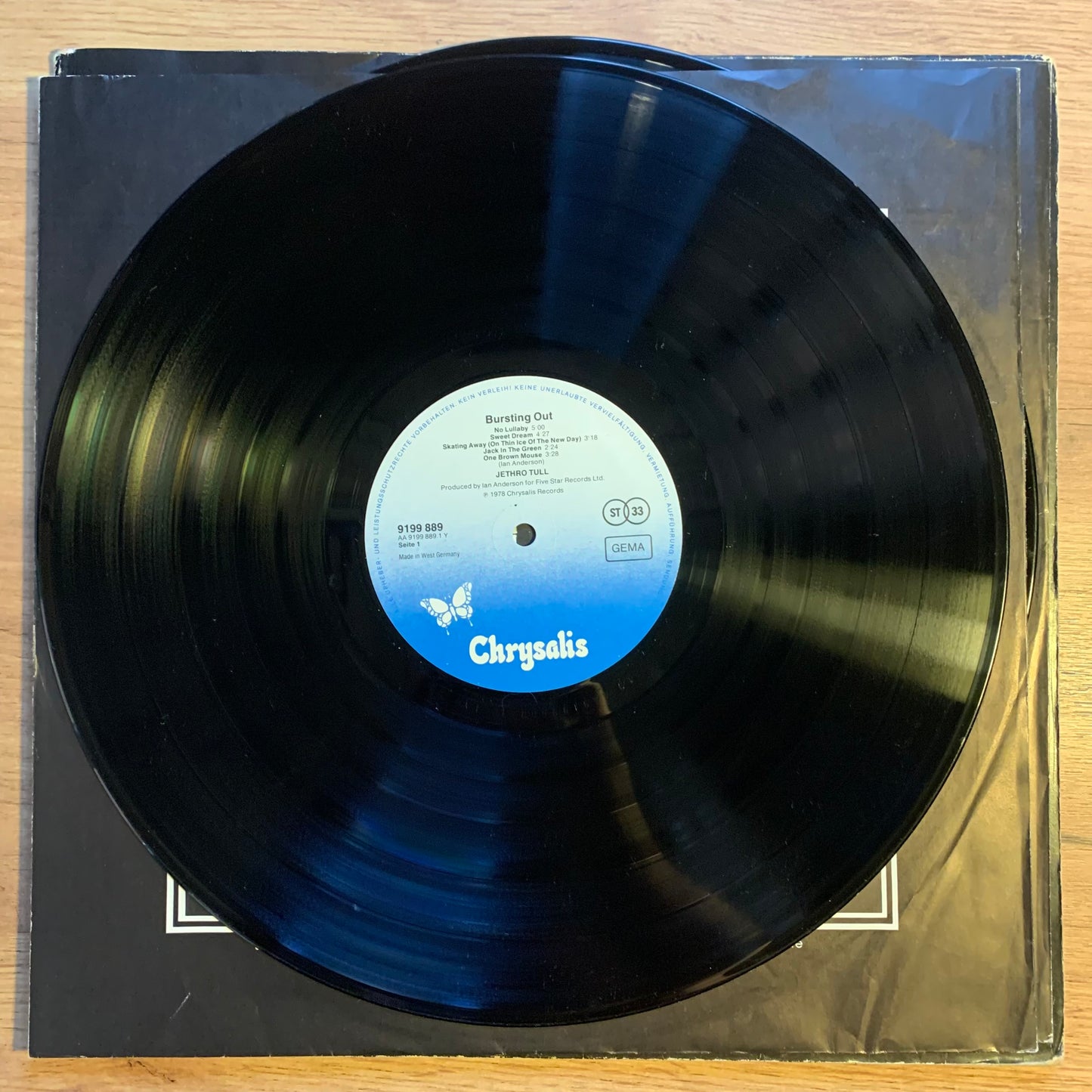 JETHRO TULL - BURSTING OUT...OG GER 1978...VG+/VG