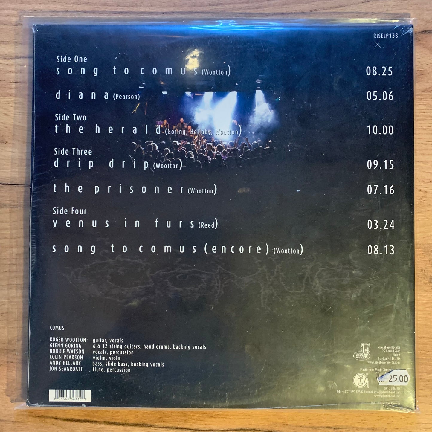 COMUS - EAST OF SWEDEN LIVE...OG UK 2011 ...VG+/VG+
