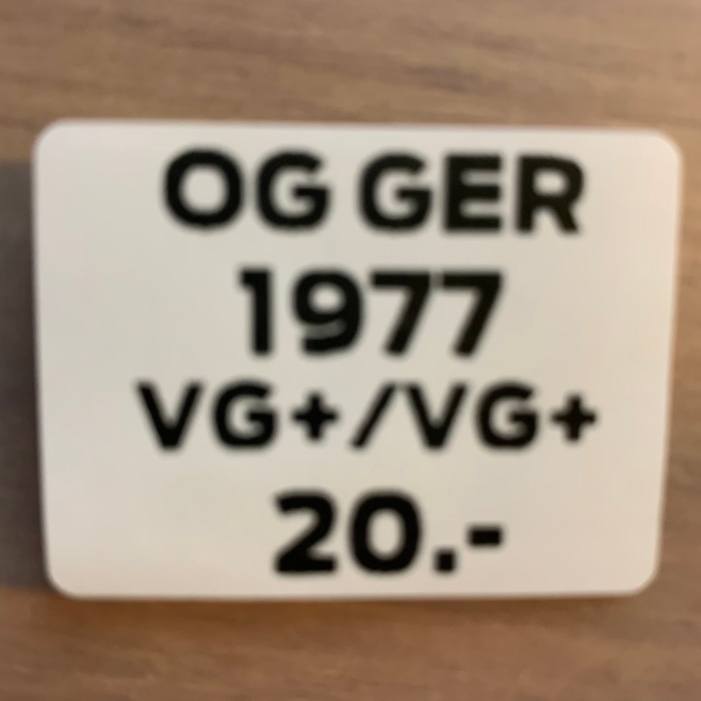 OMEGA - TIME ROBBER...OG GER 1977...VG+/VG+