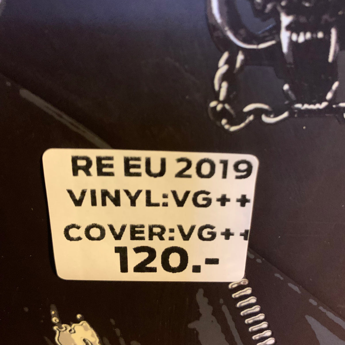 Étiquette RE EU 2019 VG++/VG++ 120 CHF