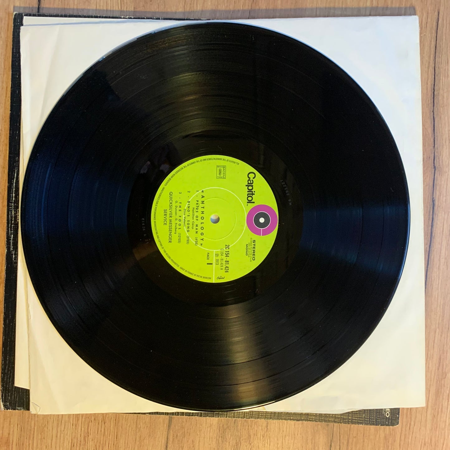 QUICKSILVER MESSENGER SERVICE - ANTHOLOGY...OG FR 1973...VG+/VG