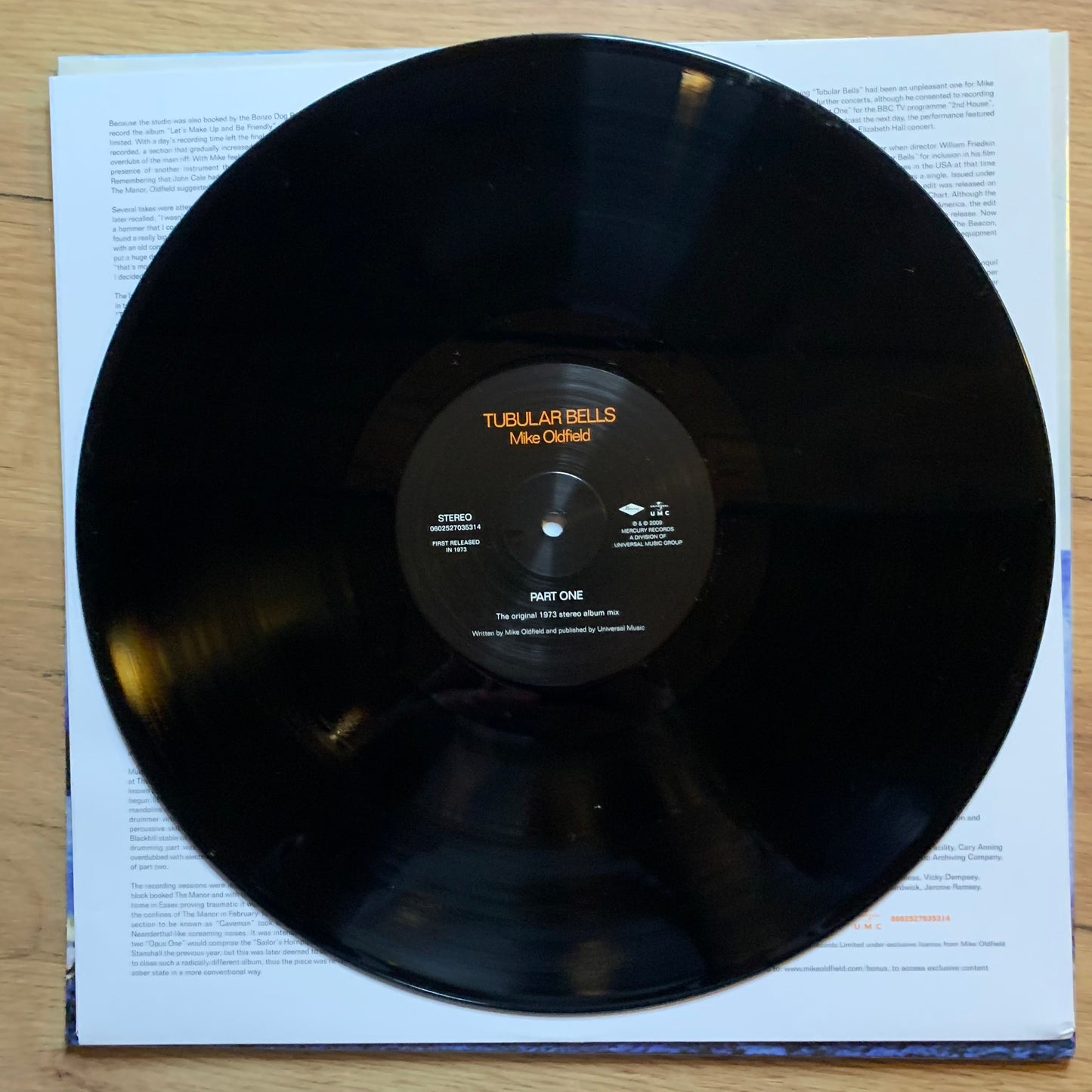 MIKE OLDFIELD - TUBULAR BELLS...RE EU 2009...EX/EX
