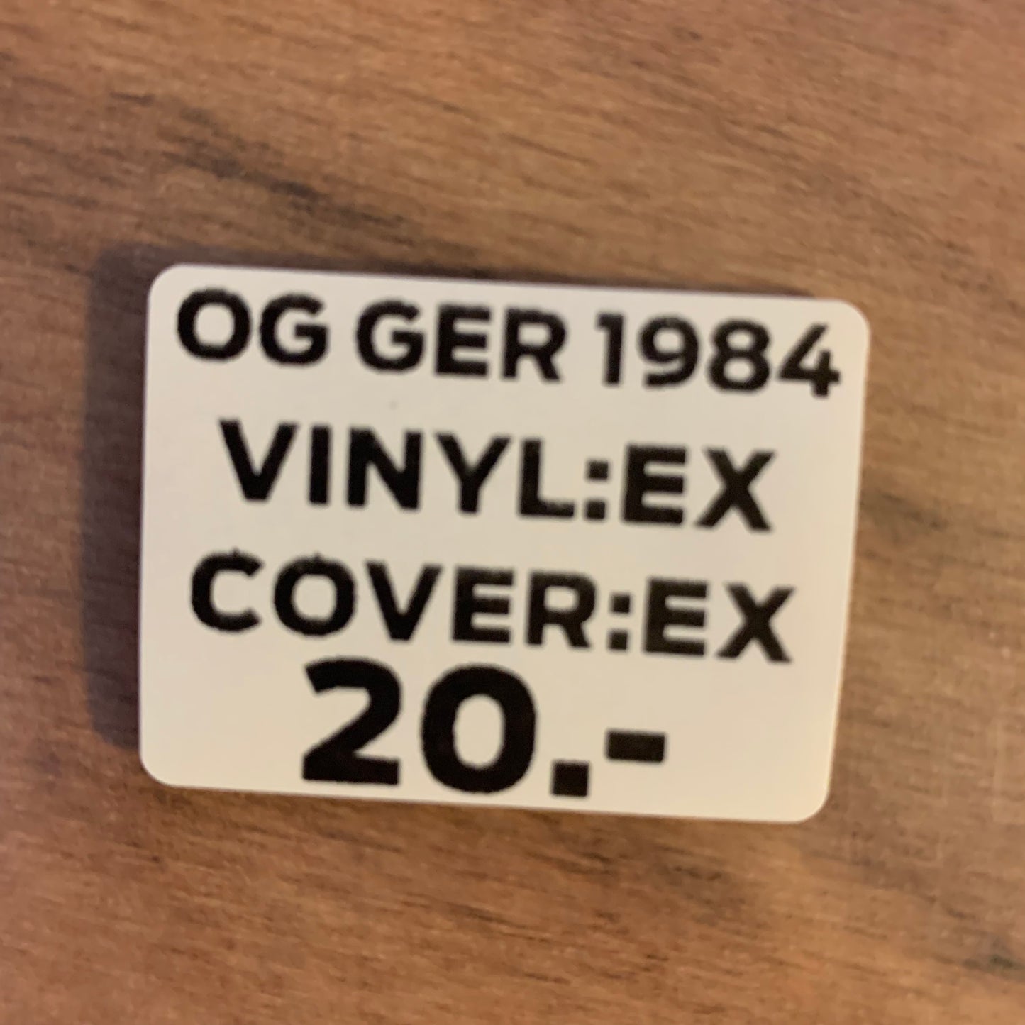 LASK - SUCHT + ORDNUNG...OG GER 1984...EX/EX