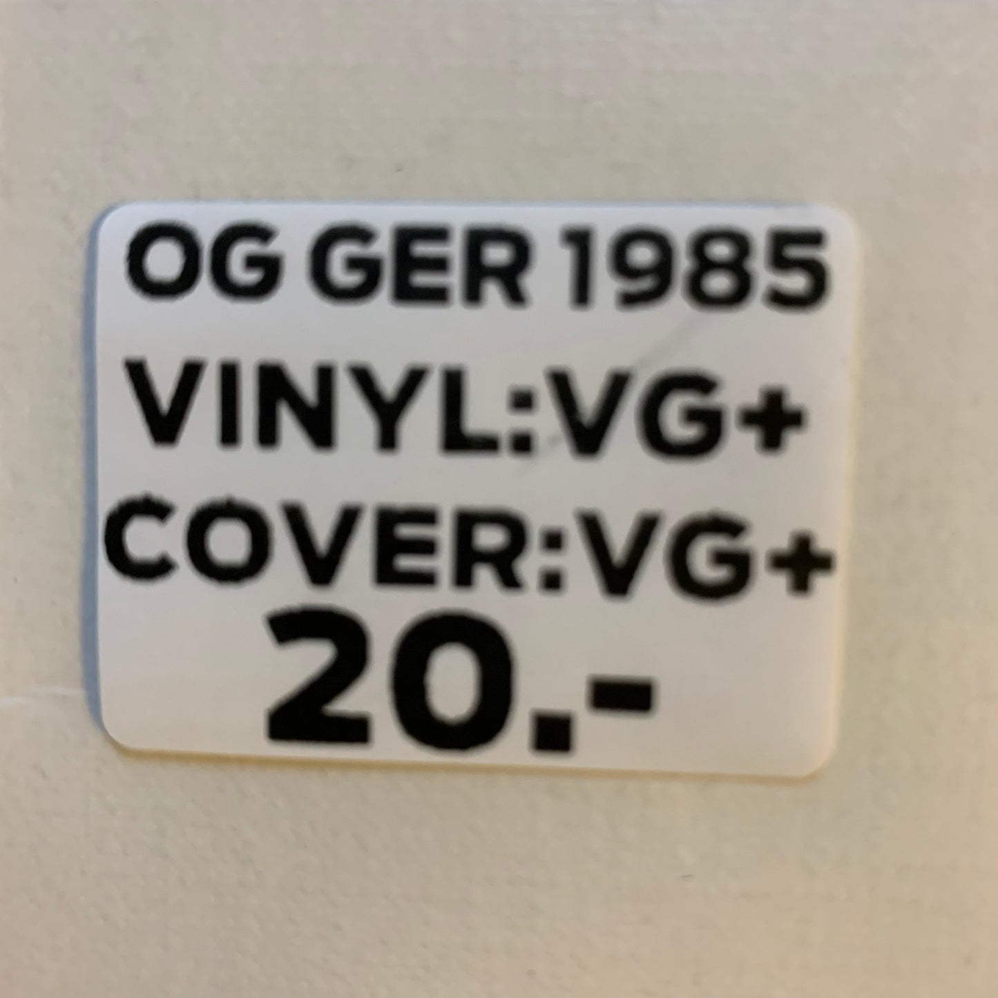 JAPOTAGE - JAPOTAGE...OG GER 1985...VG+/VG+