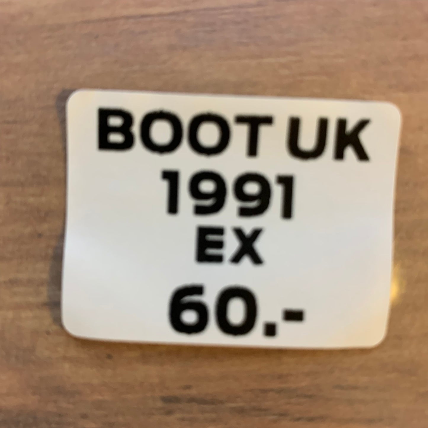 SEX PISTOLS - ANARCHY IN THE U.K. LIVE...BOOT UK 1991...EX