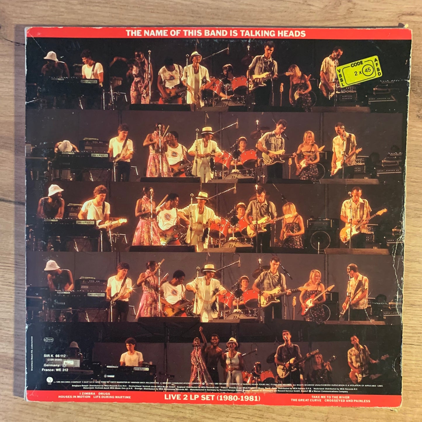 TALKING HEADS – THE NAME OF THIS BAND IS TALKING HEADS...OG NL 1982...VG/VG