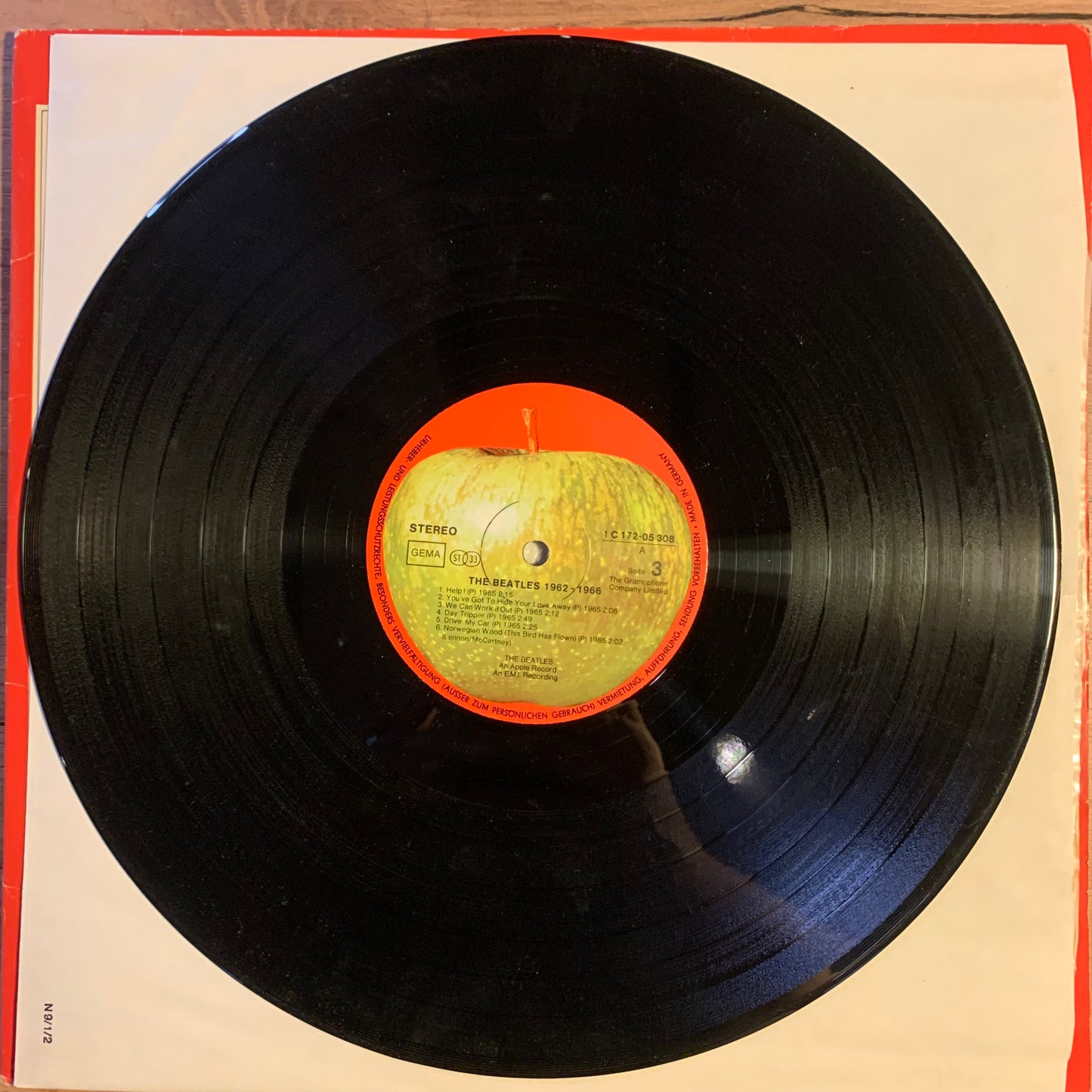THE BEATLES - 1962-1966...RE GER 1977...VG+/VG+