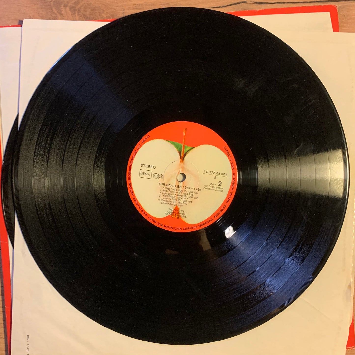 THE BEATLES - 1962-1966...RE GER 1977...VG+/VG+