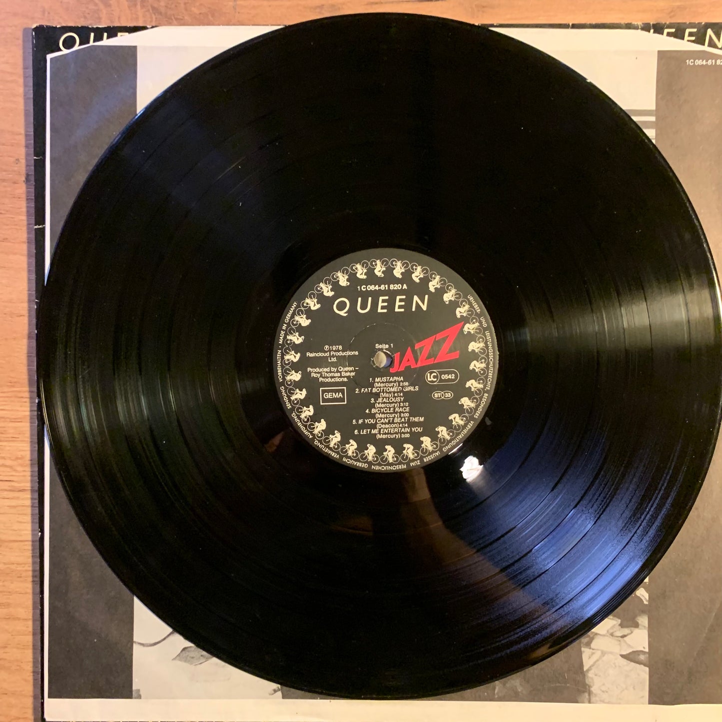 QUEEN - JAZZ...OG GER 1978...VG++/VG+