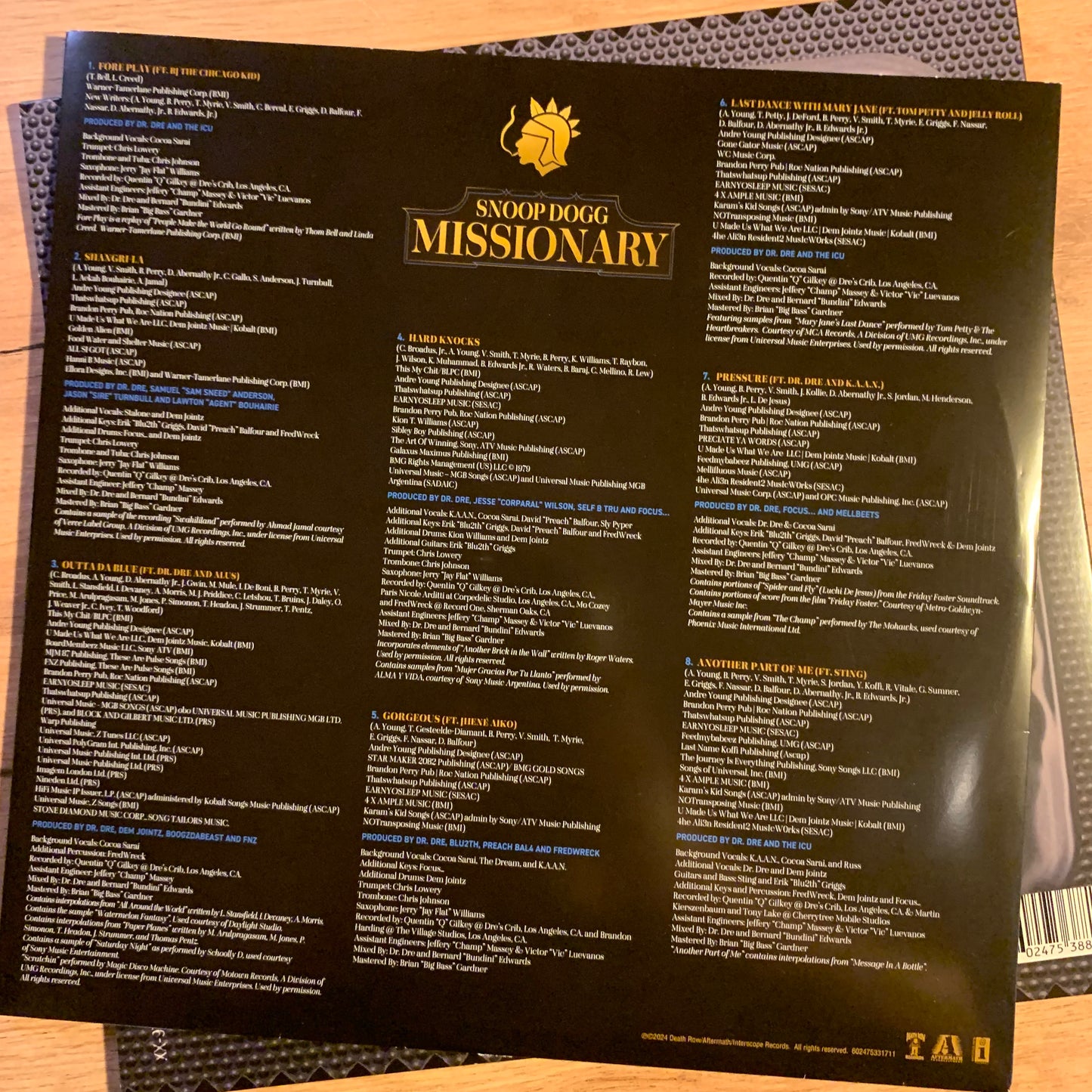 SNOOP DOGG - MISSIONARY...OG US 2024...NM/NM