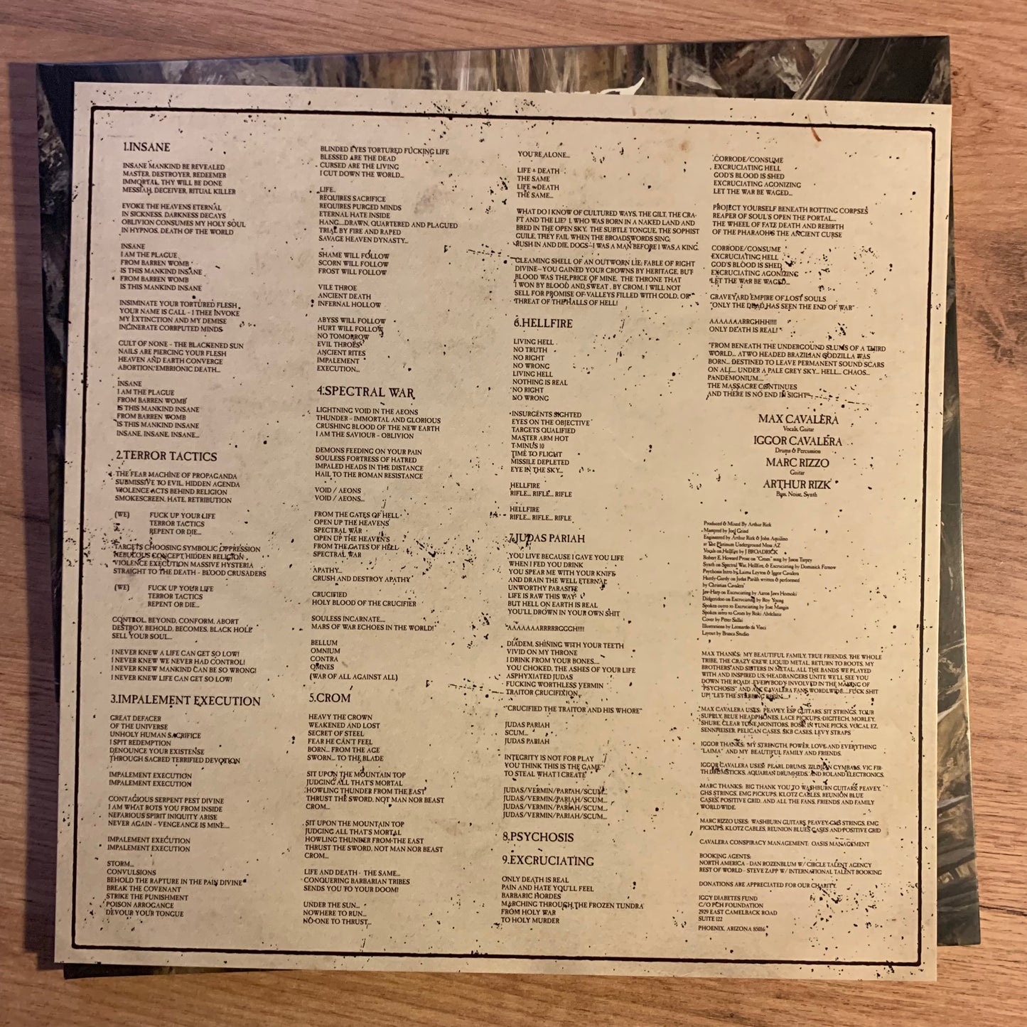 CAVALERA CONSPIRACY - PSYCHOSIS...OG US 2017...EX/NM