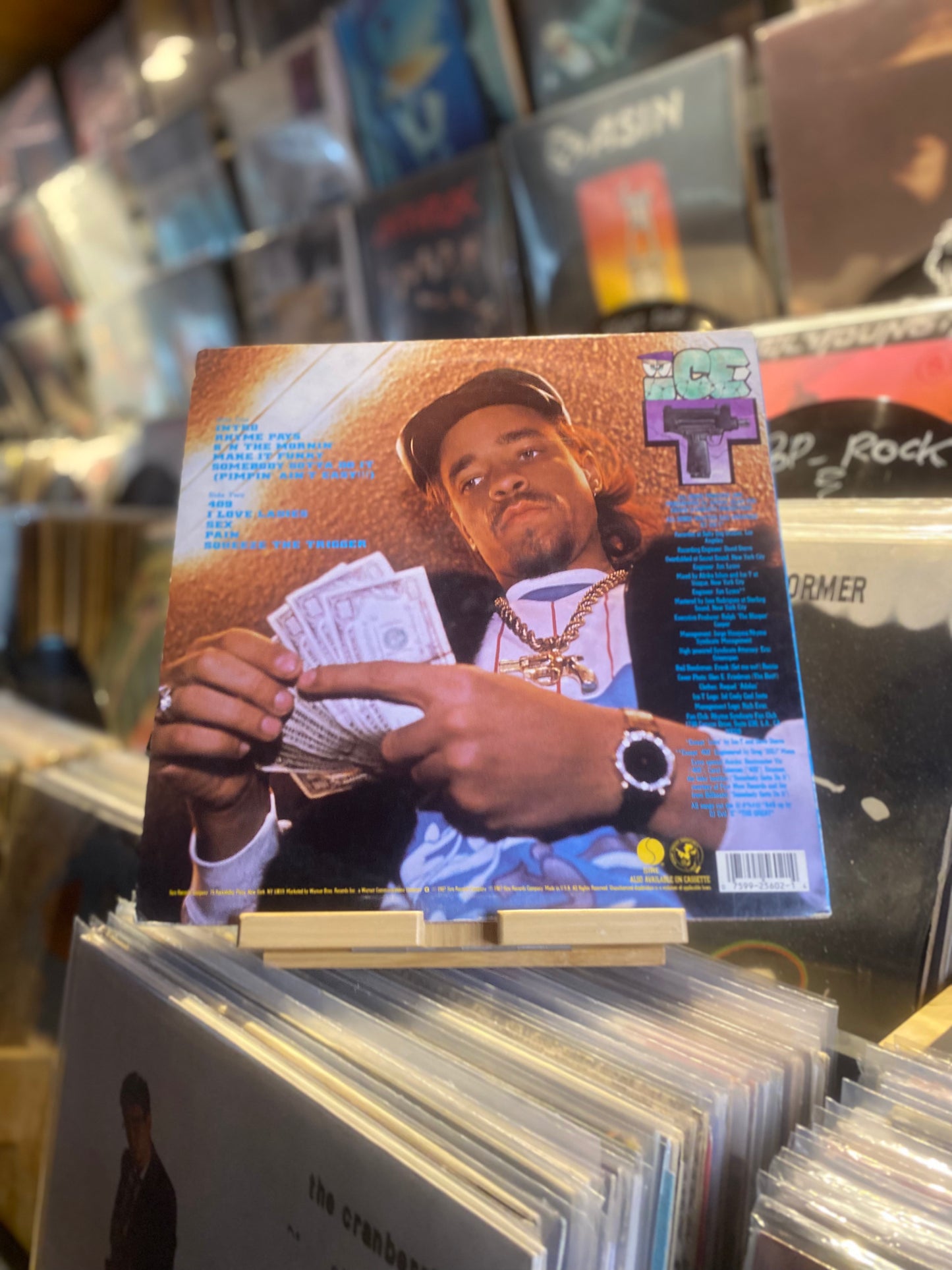 Ice-T – Rhyme Pays / LP (OG US 1987 PROMO)