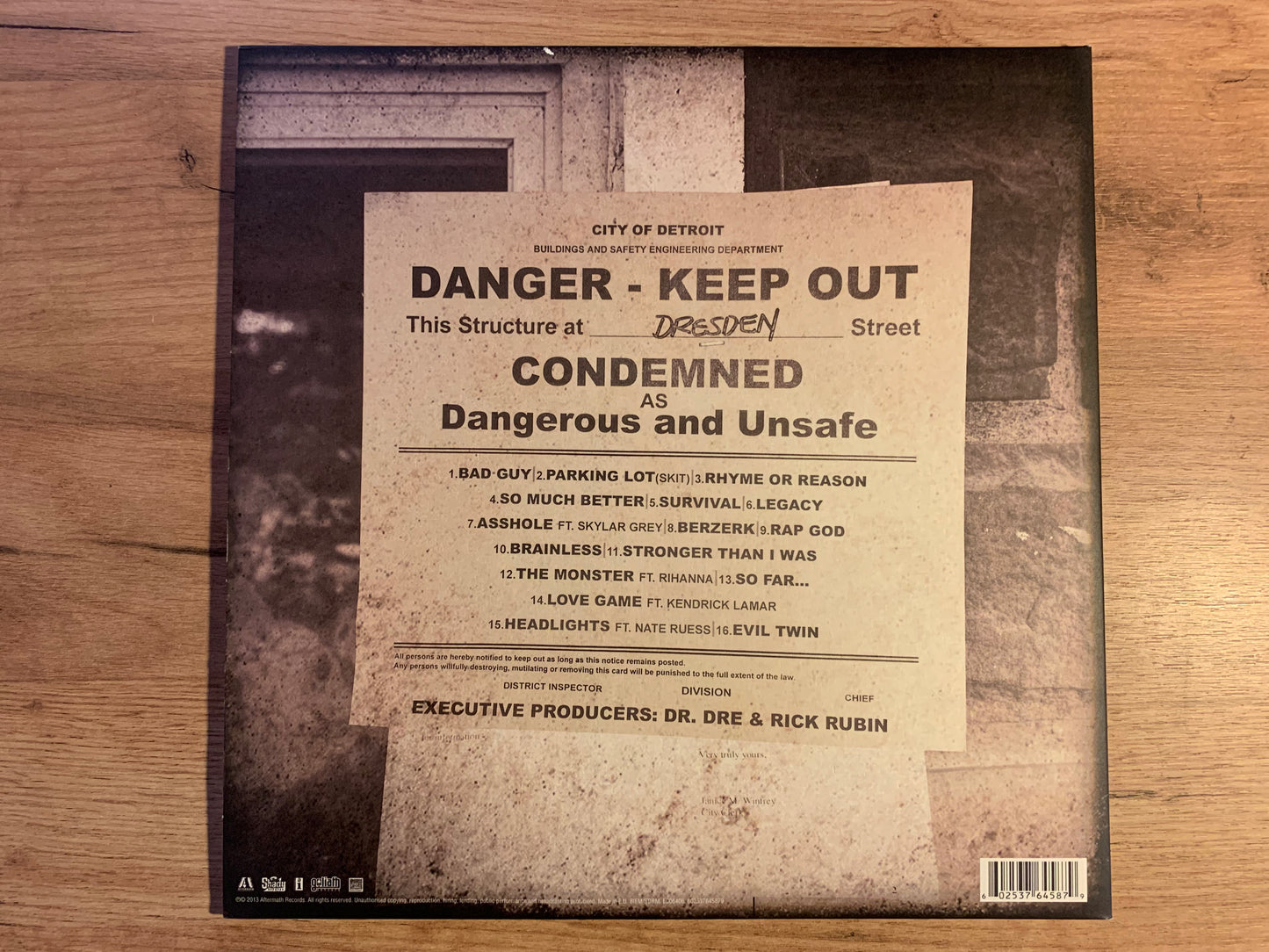 EMINEM - THE MARSHALL MATHERS LP 2...RE EU 2021...EX/EX