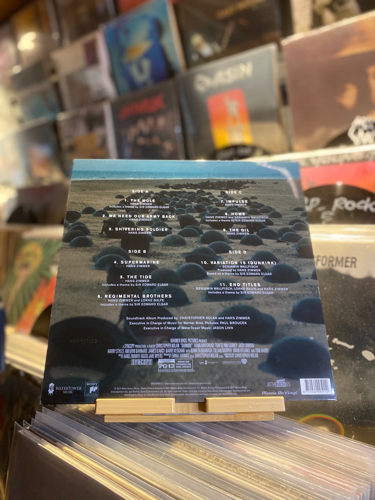 DUNKIRK / DLP GATEFOLD LIMITED EDITION, NUMBERED, BLUE TRANSPARENT VINYL COLOR ( EU 2017)