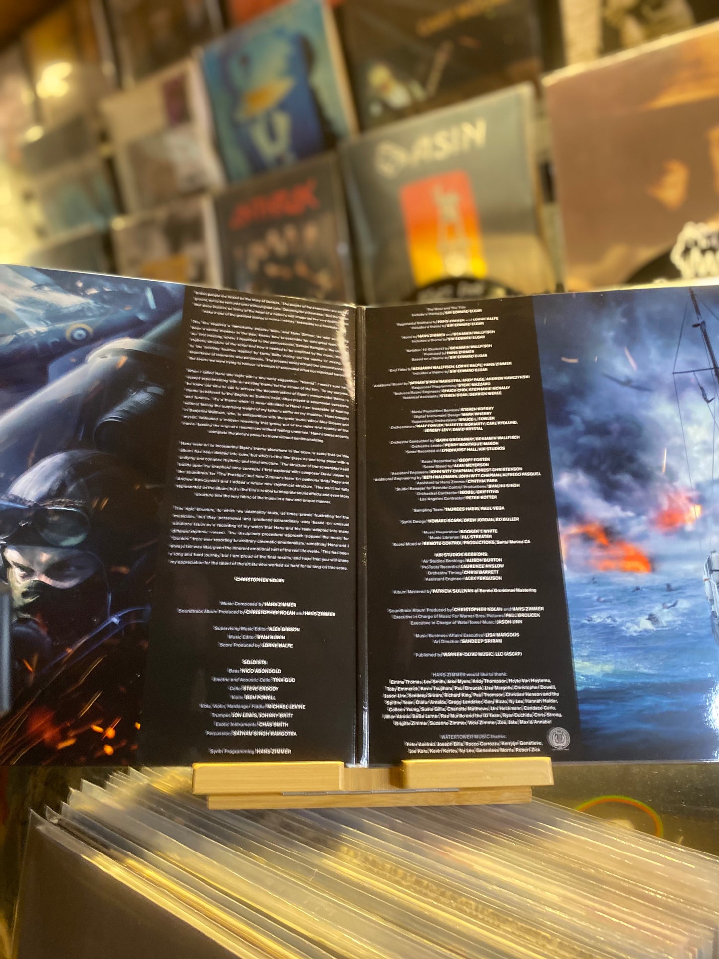 DUNKIRK / DLP GATEFOLD LIMITED EDITION, NUMBERED, BLUE TRANSPARENT VINYL COLOR ( EU 2017)