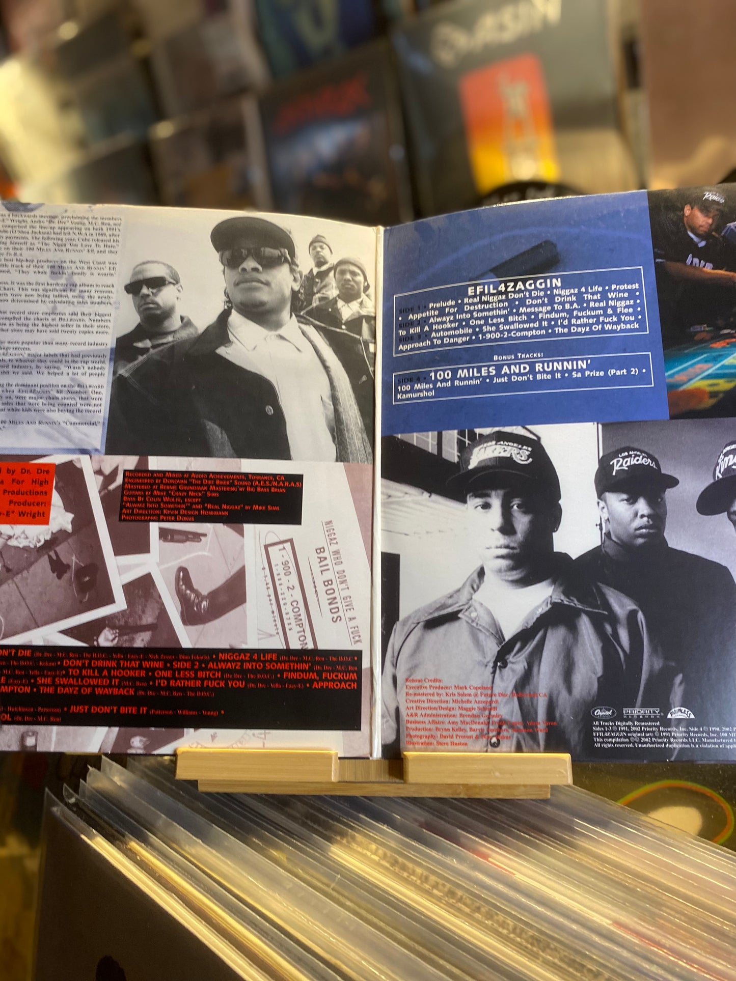 N.W.A* – EFIL4ZAGGIN / 100 MILES AND RUNNIN'/ Gatefold (RE US 2002 )