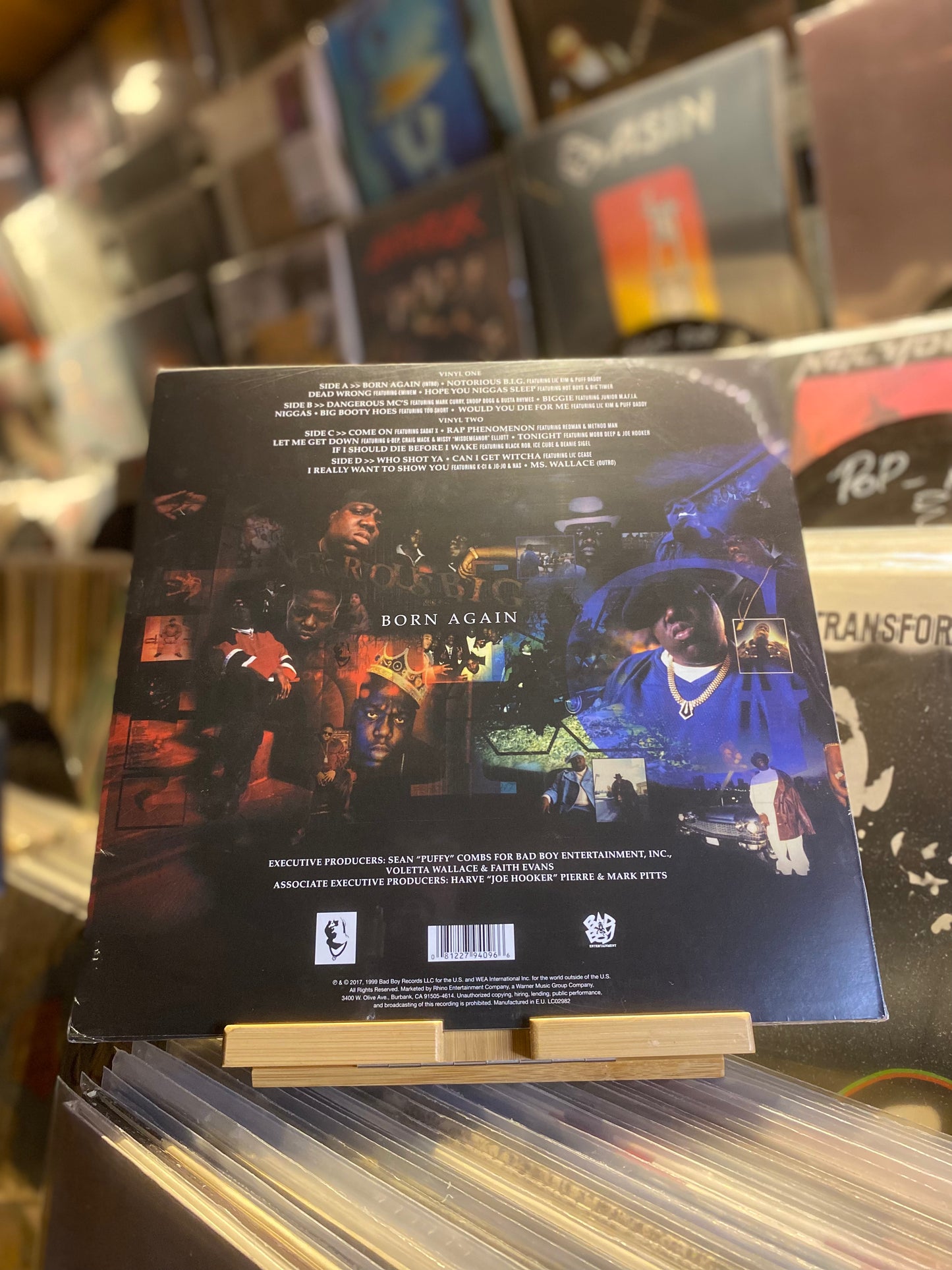Notorious B.I.G. - Born Again / DLP, limited gold black marble vinyl color (REISSUE EU 2017)