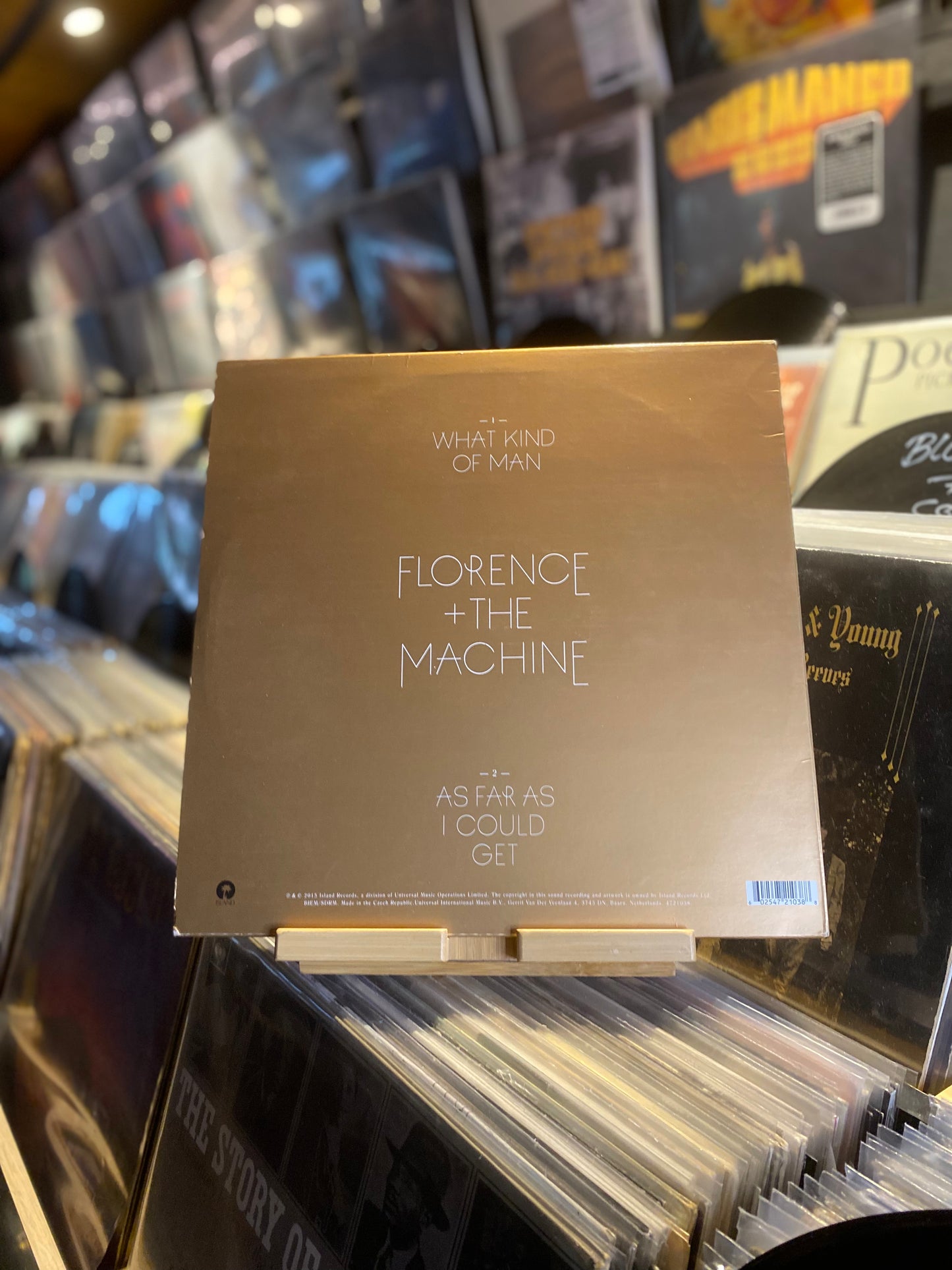 FLORENCE + THE MACHINE – WHAT KIND OF MAN / Maxi Record Store Day  Blue Vinyl Color (EU 2015)