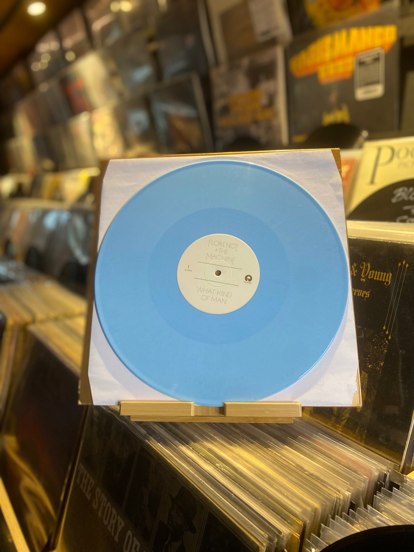 FLORENCE + THE MACHINE – WHAT KIND OF MAN / Maxi Record Store Day  Blue Vinyl Color (EU 2015)