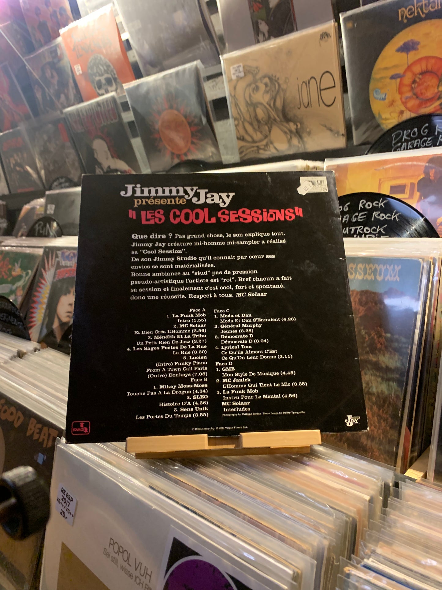 Jimmy Jay – "Les Cool Sessions"...OG FR 1993...VG/VG+ DLP