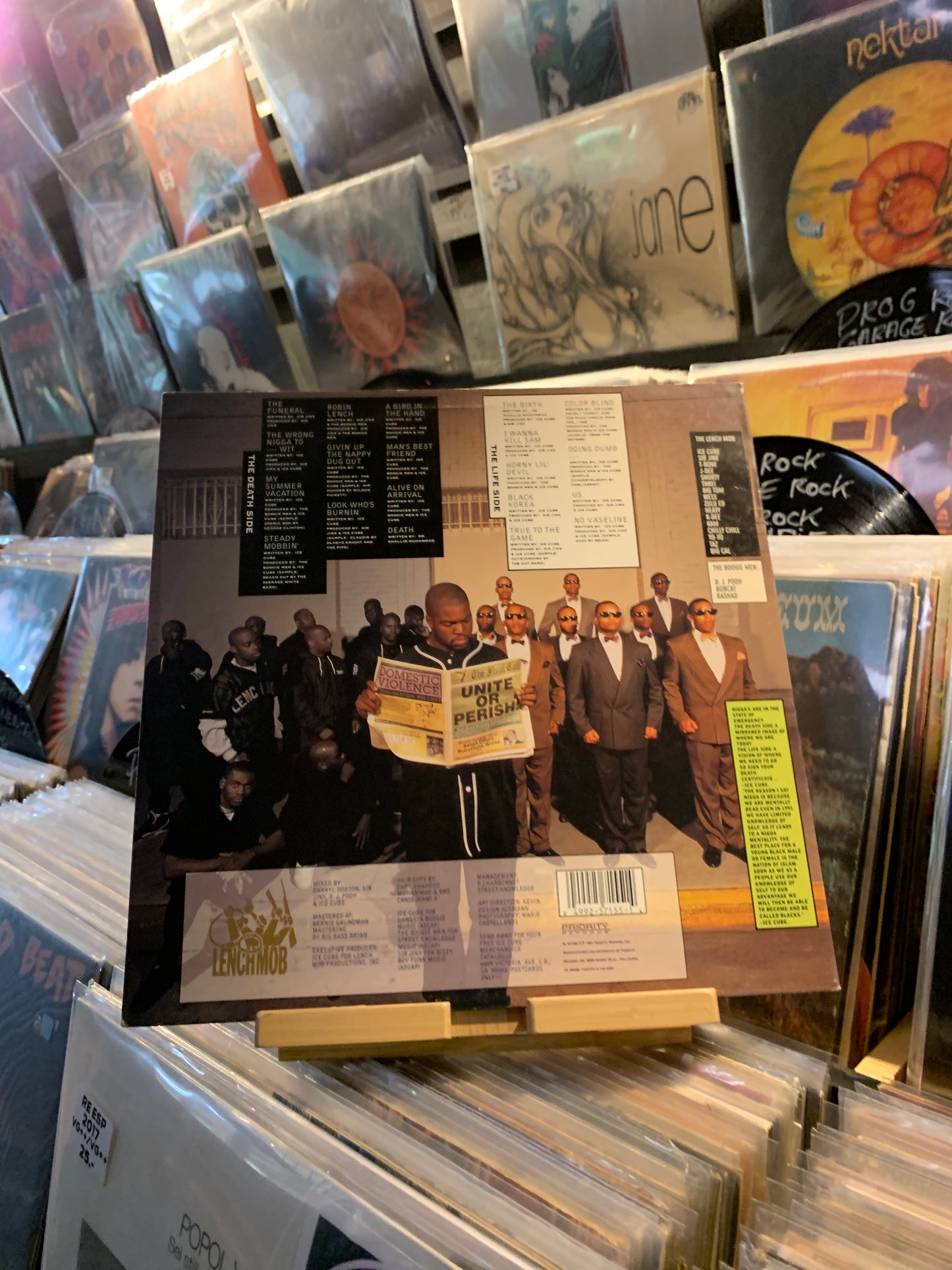 ICE CUBE - DEATH CERTIFICATE...OG US 1991... VG+/VG+...LP