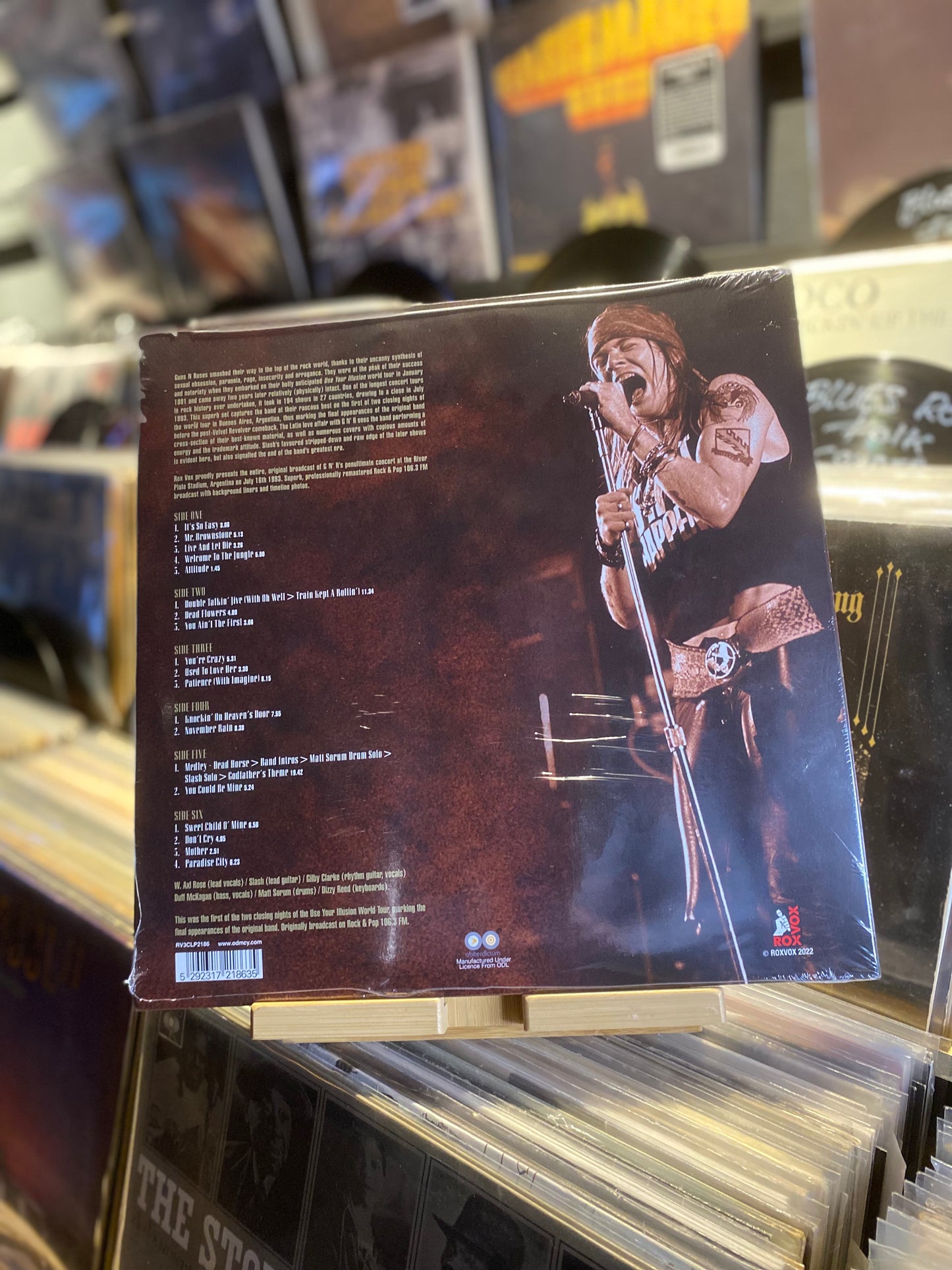 GUNS N' ROSES – LIVE IN ARGENTINA 1993 / 3 x LP Multicoloured Trifold vinyl Color (BOOTLEG UK 2022)
