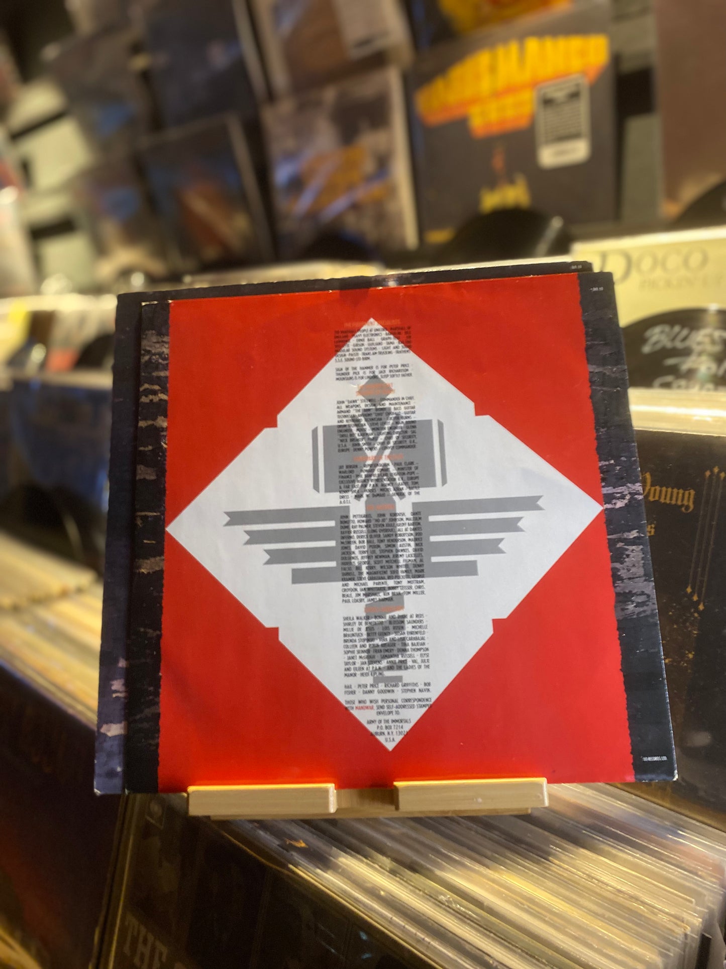 MANOWAR – SIGN OF THE HAMMER / LP (OG UK 1984)