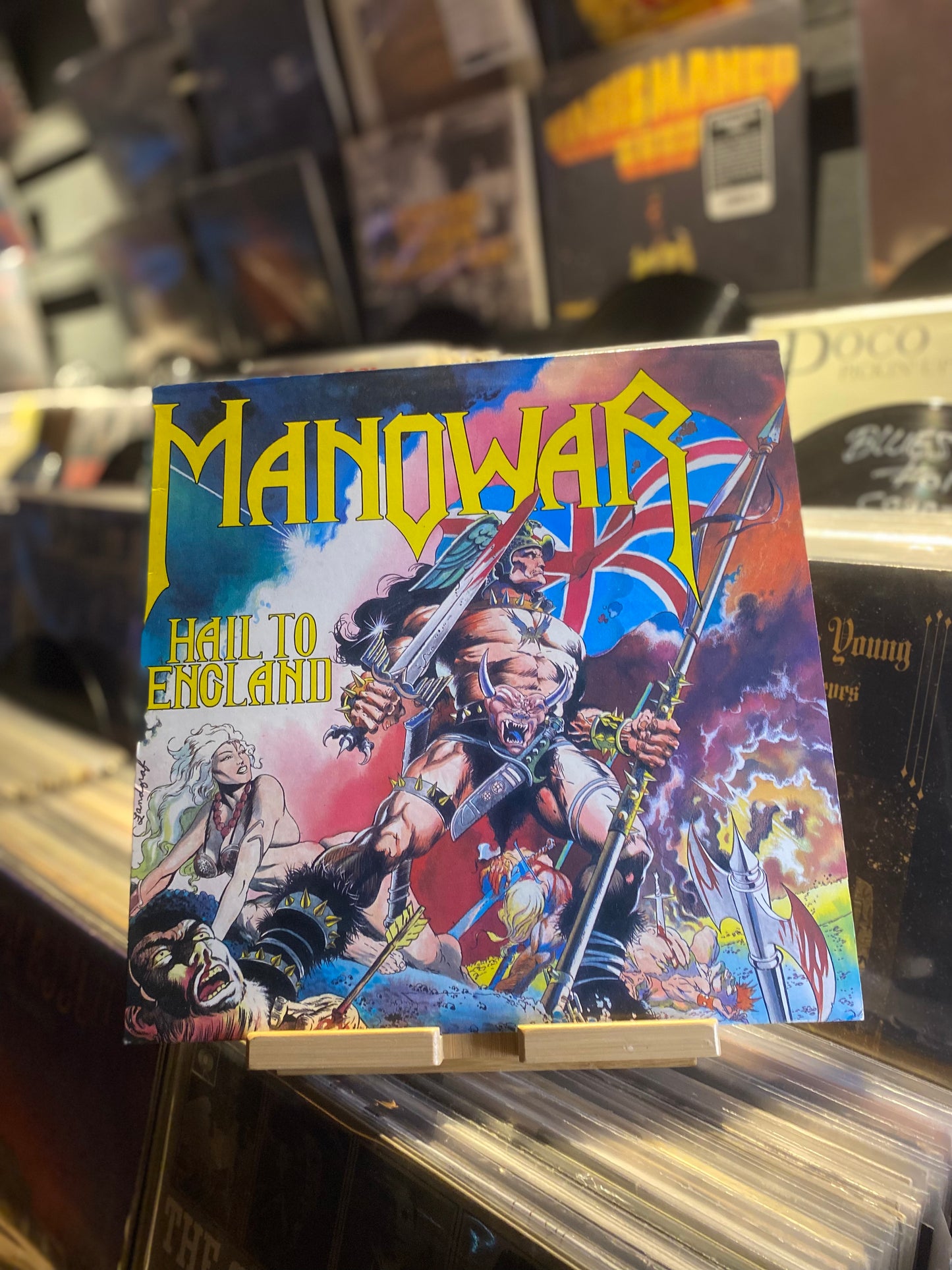 MANOWAR – HAIL TO ENGLAND / LP (OG UK 1984)