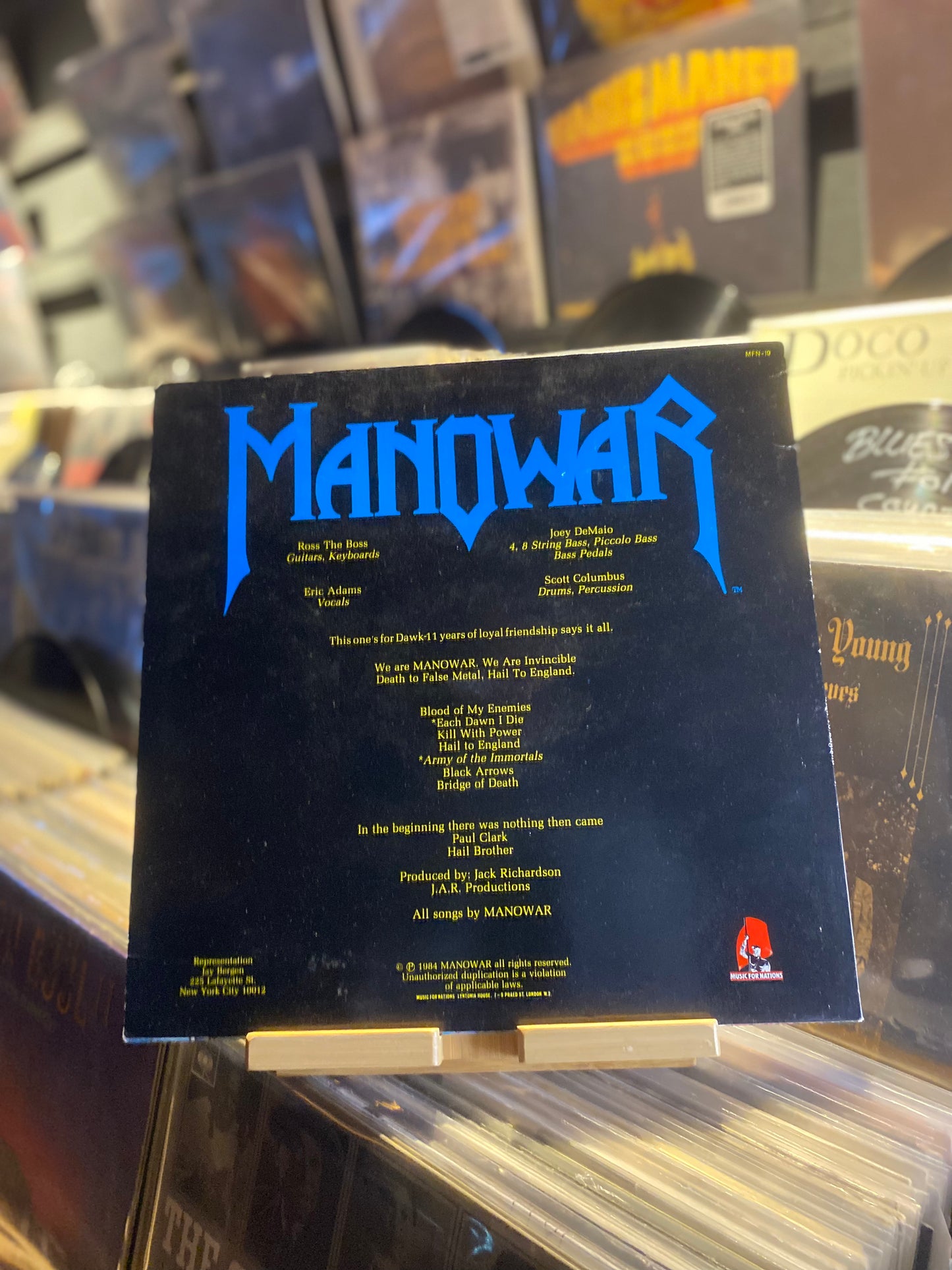 MANOWAR – HAIL TO ENGLAND / LP (OG UK 1984)