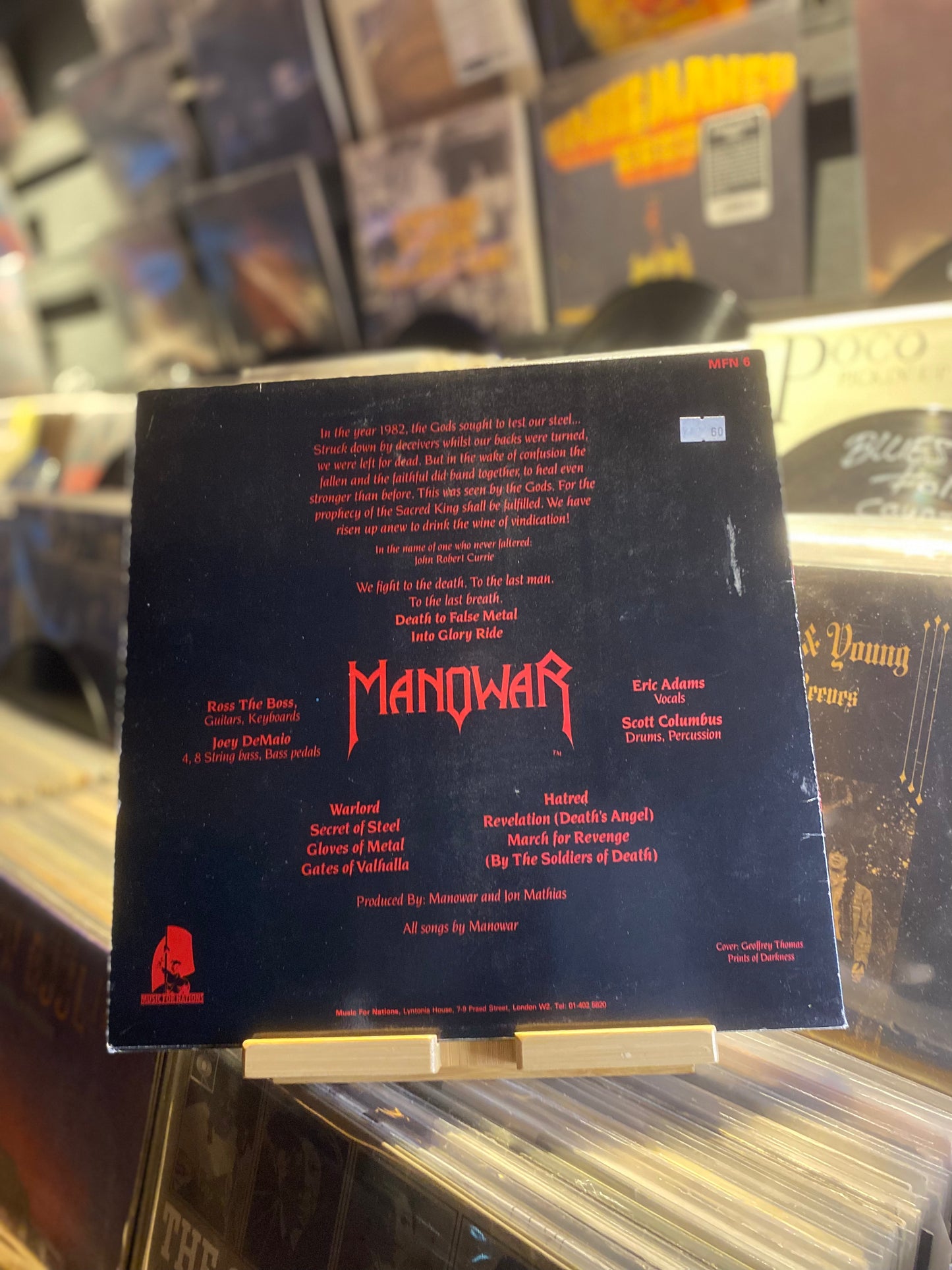 MANOWAR – INTO GLORY RIDE / LP (OG UK 1983)