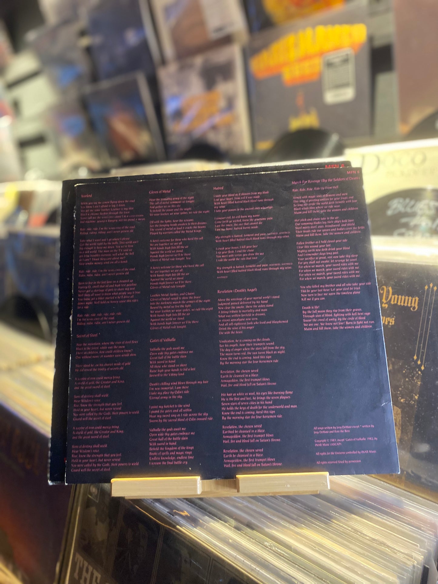 MANOWAR – INTO GLORY RIDE / LP (OG UK 1983)