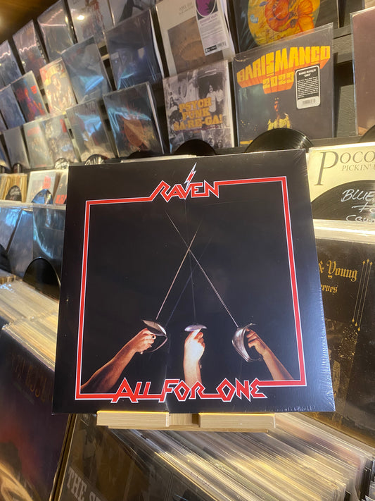 RAVEN  – ALL FOR ONE / 2 X LP RED TRANSPARENT VINYL COLOR (RE UK 2017)