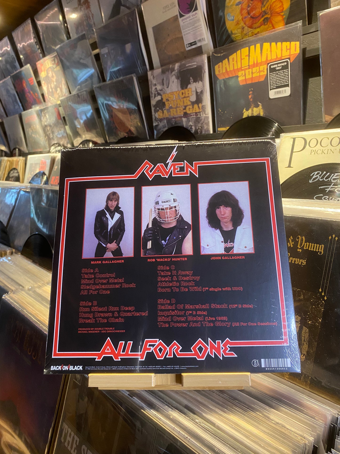 RAVEN  – ALL FOR ONE / 2 X LP RED TRANSPARENT VINYL COLOR (RE UK 2017)