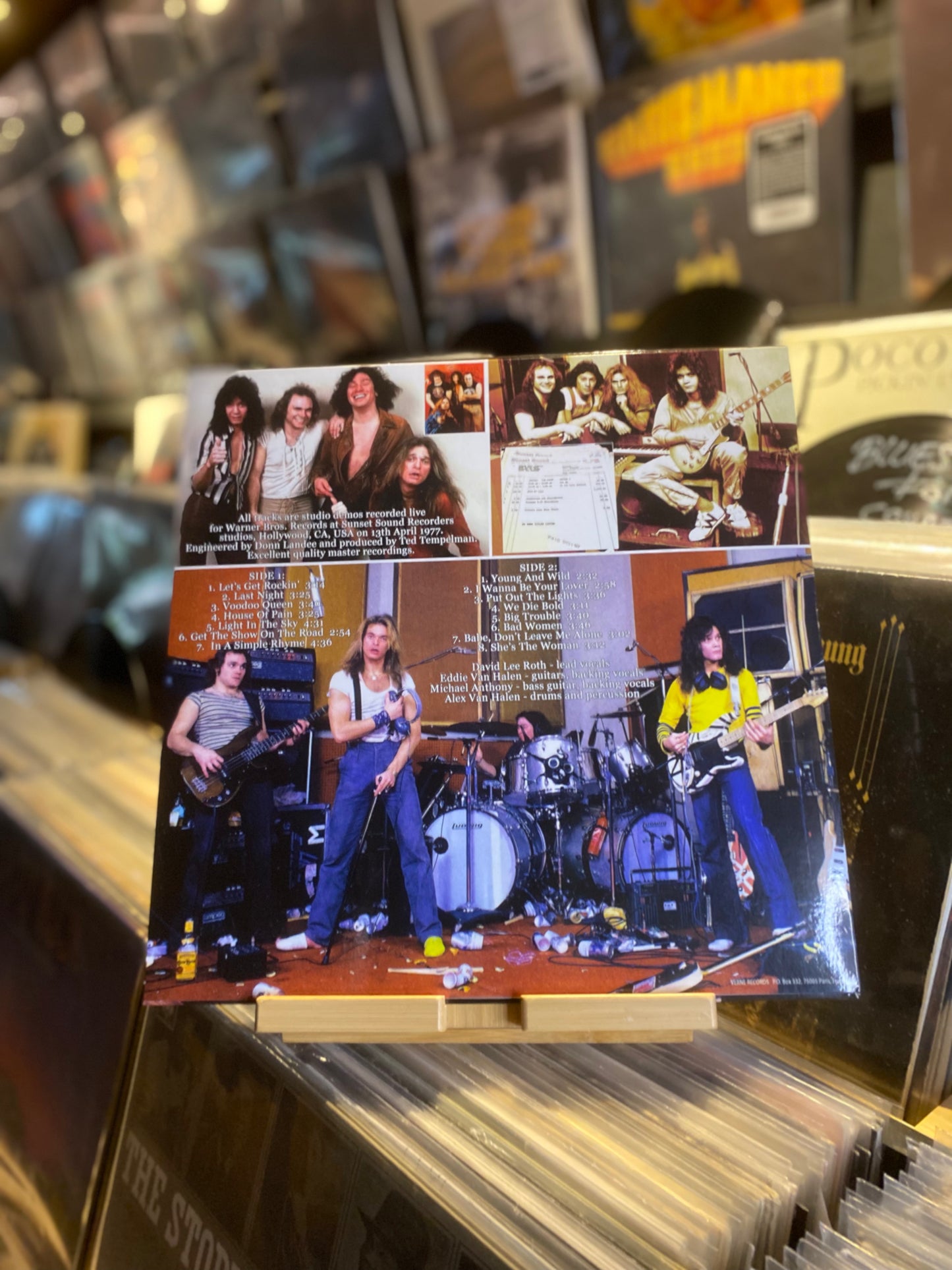 VAN HALEN – WARNER BROS. DEMOS 1977 / LP bootleg (FR  2022)