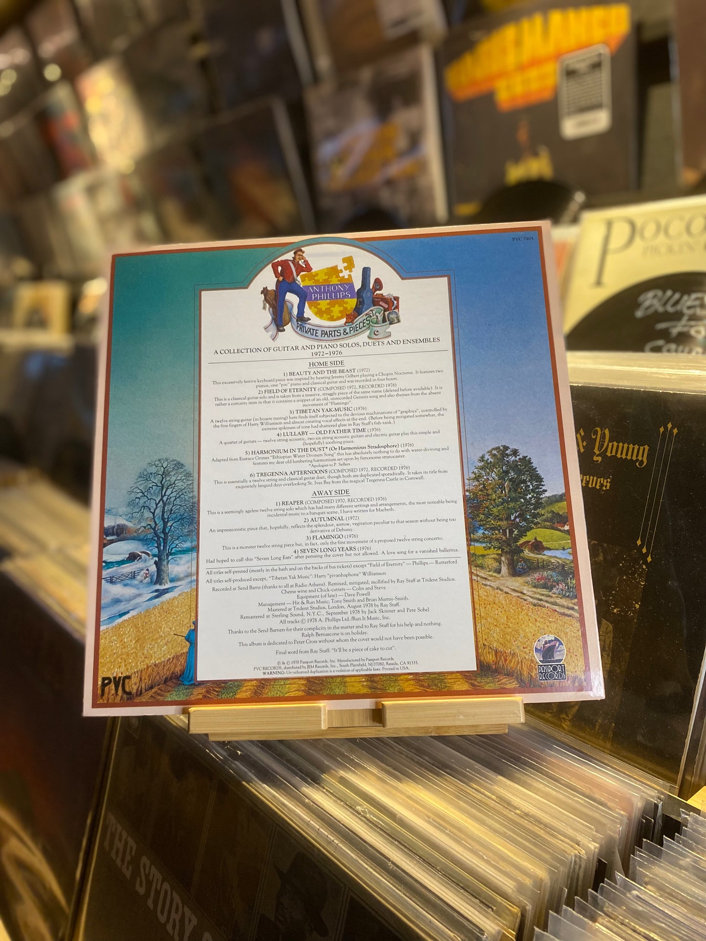 ANTHONY PHILLIPS – PRIVATE PARTS AND PIECES / LP (OG US 1978)