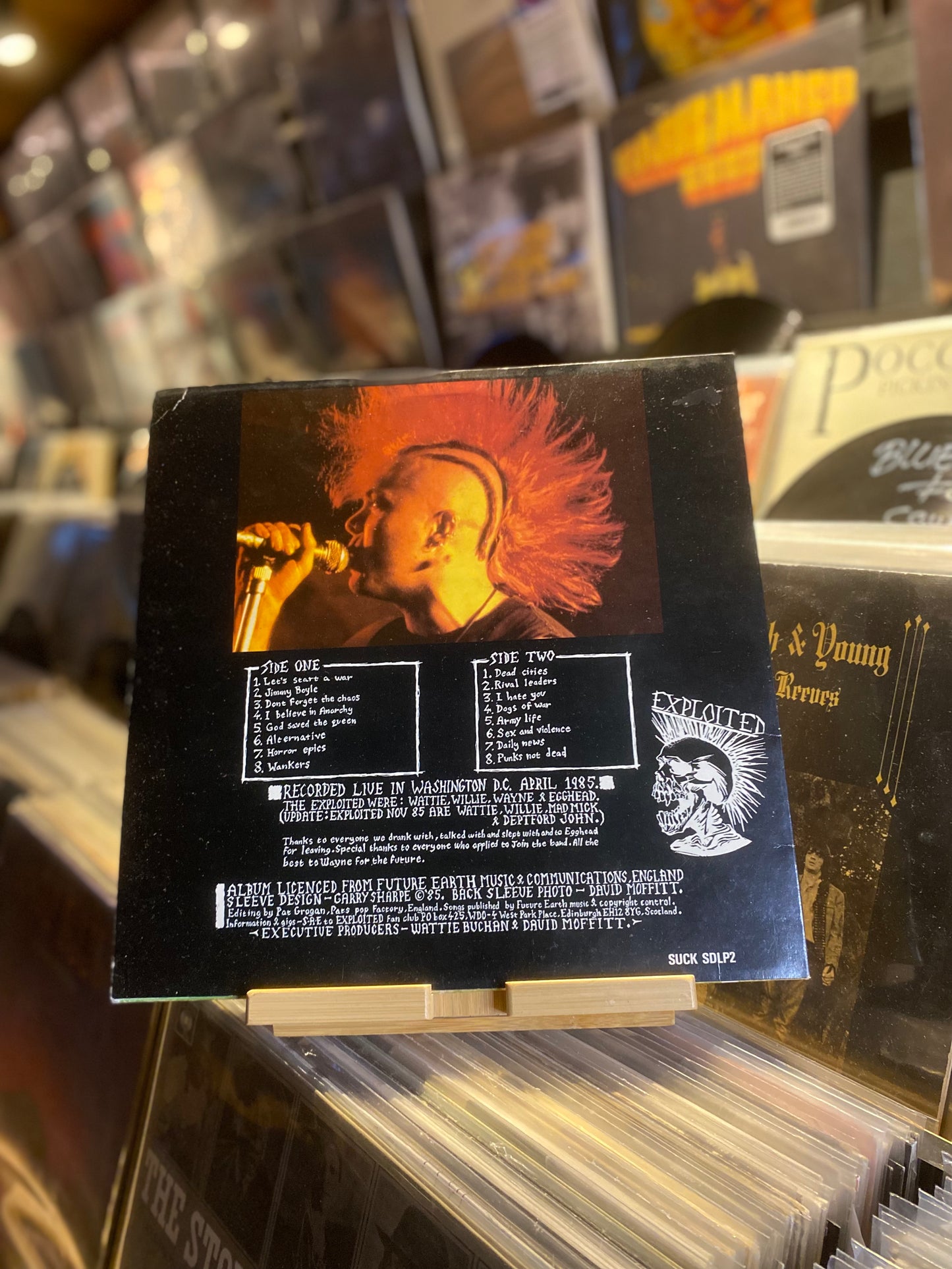 THE EXPLOITED – LIVE AT THE WHITEHOUSE...OG UK 1986...EX/EX
