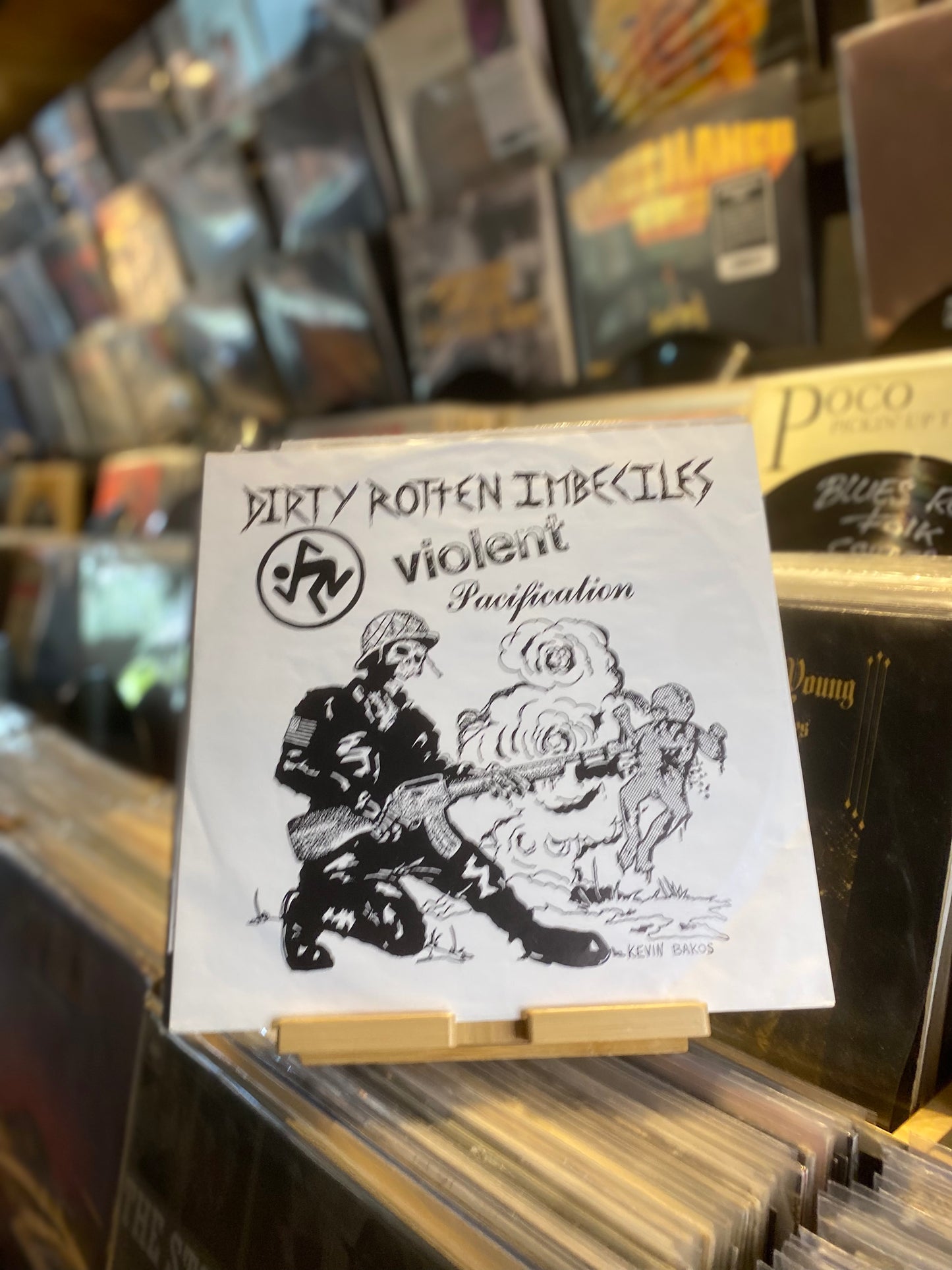 D.R.I. – DIRTY ROTTEN LP / VIOLENT PACIFICATION / (RE EU 1988)